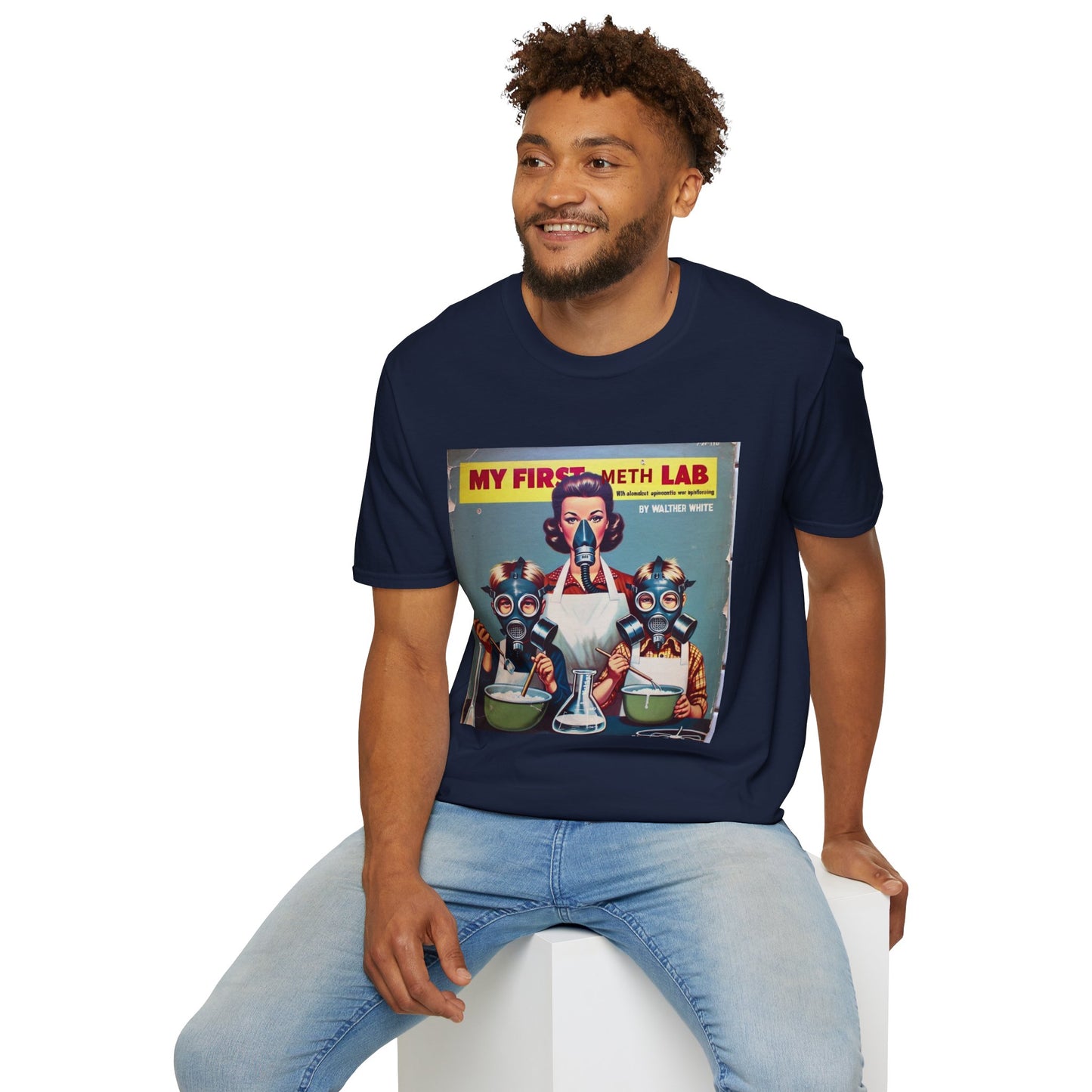Retro My First Meth Lab T-Shirt - Front Style – Freches Satire-Design für mutige Statements | True Insights