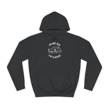 I'm Not Old I'm Classic Sportwagen Hoodie – Oldtimer-Linienzeichnung – Geschenk für Autofans