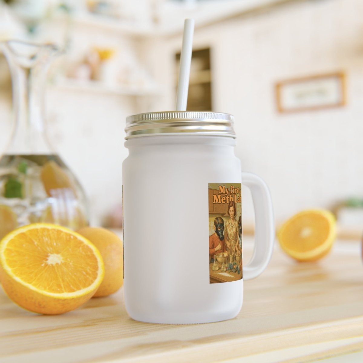 Jar Mug – “My First Meth Lab” (vintage edition with handle)