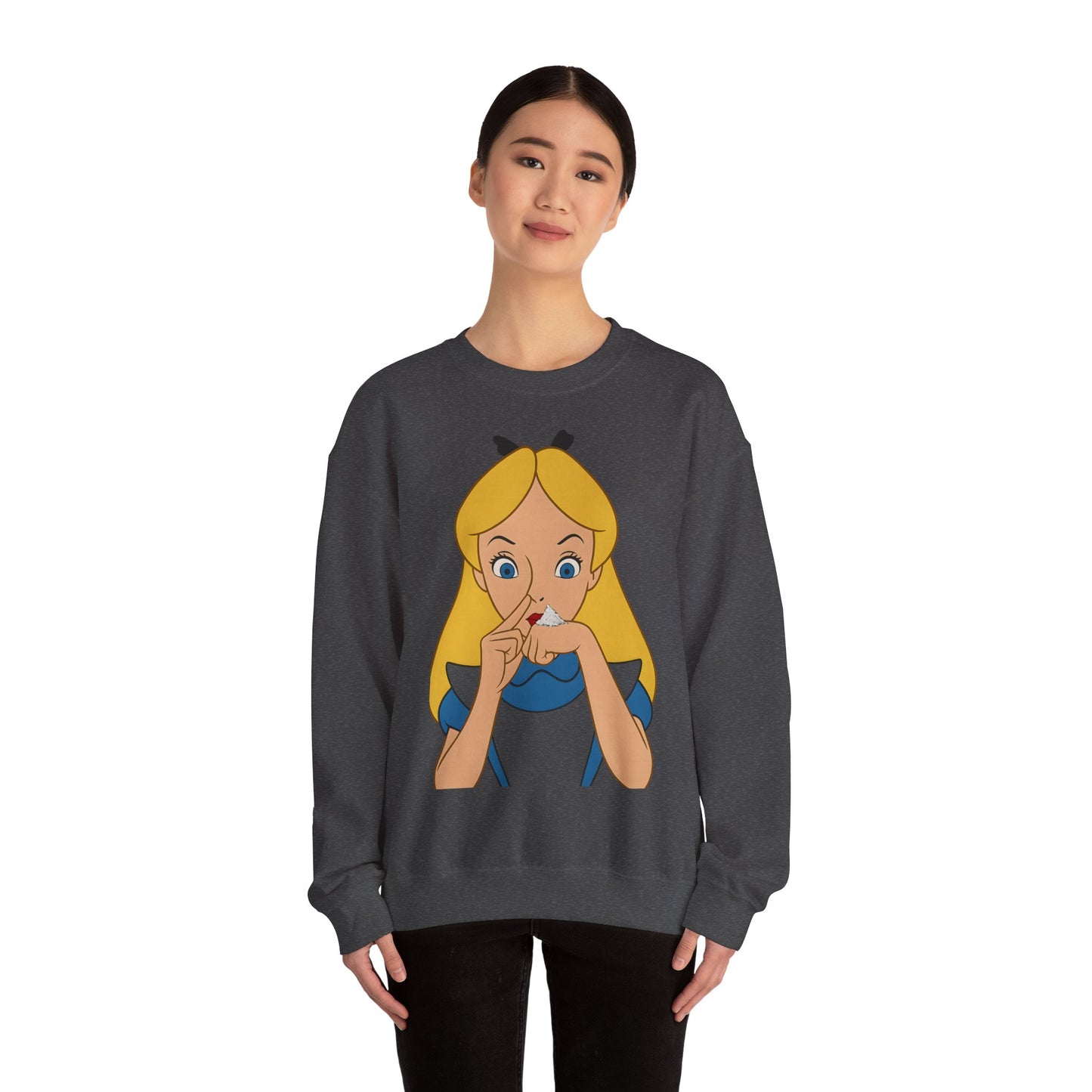 Sweatshirt – Satire Sweatshirt – "Alice im Rausch" Pop-Art Design | True Insights Design mit Humor