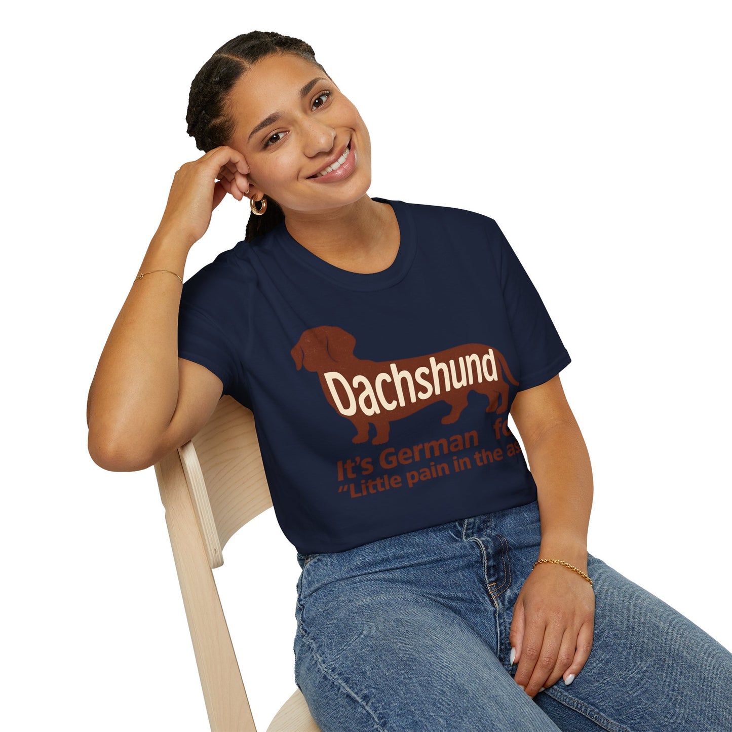 Dachshund: Little pain in the ass | Vintage Look für Hundefans mit Humor – Lustiges T-Shirt | True Insights – Bild 37