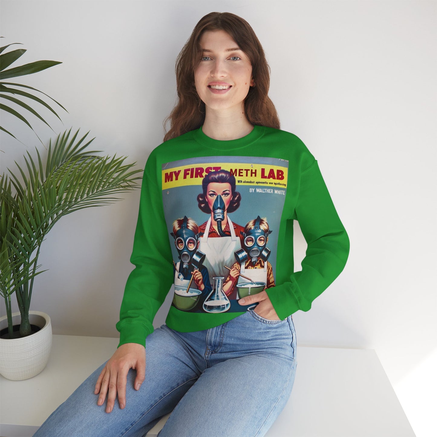 Sweatshirt – My First Meth Lab Sweatshirt | Lustiger Retro Pullover mit Satire-Print | Geschenk für Breaking Bad Fans & Dark Humor Lover | True Insights Design mit Humor