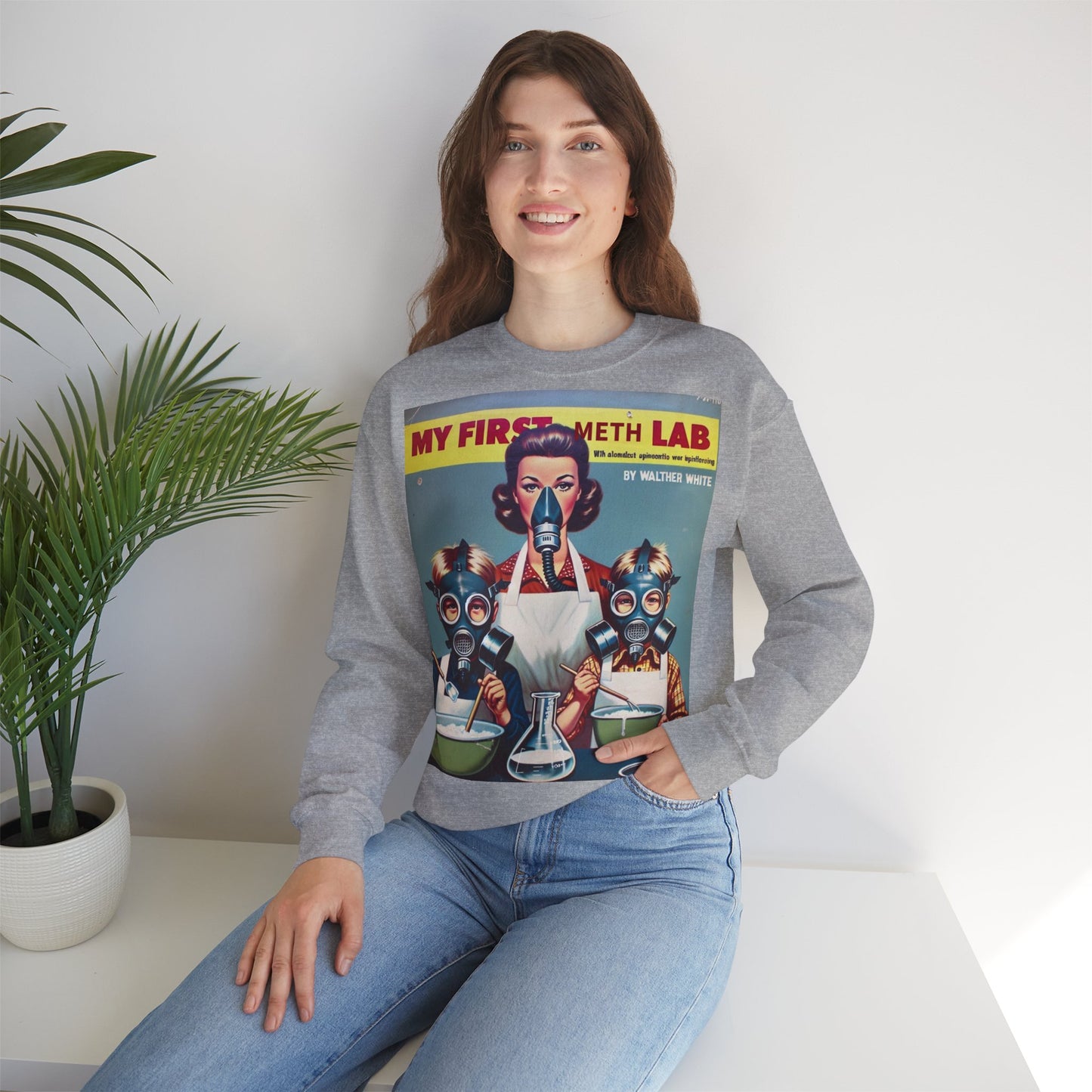 Sweatshirt – My First Meth Lab Sweatshirt | Lustiger Retro Pullover mit Satire-Print | Geschenk für Breaking Bad Fans & Dark Humor Lover | True Insights Design mit Humor