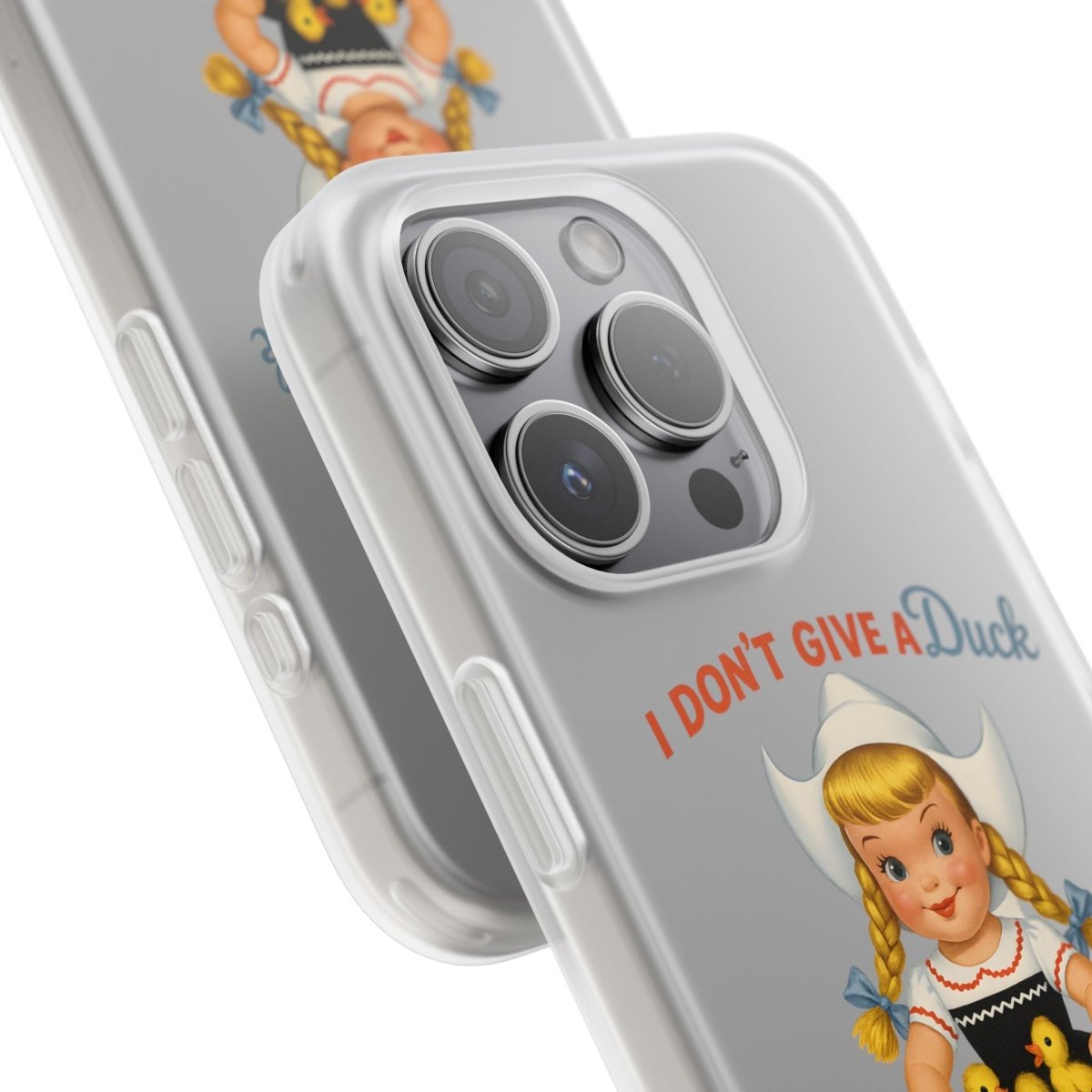 I Don’t Give a Duck – Handyhülle mit flauschiger Gleichgültigkeit-Phone Case-True Insights