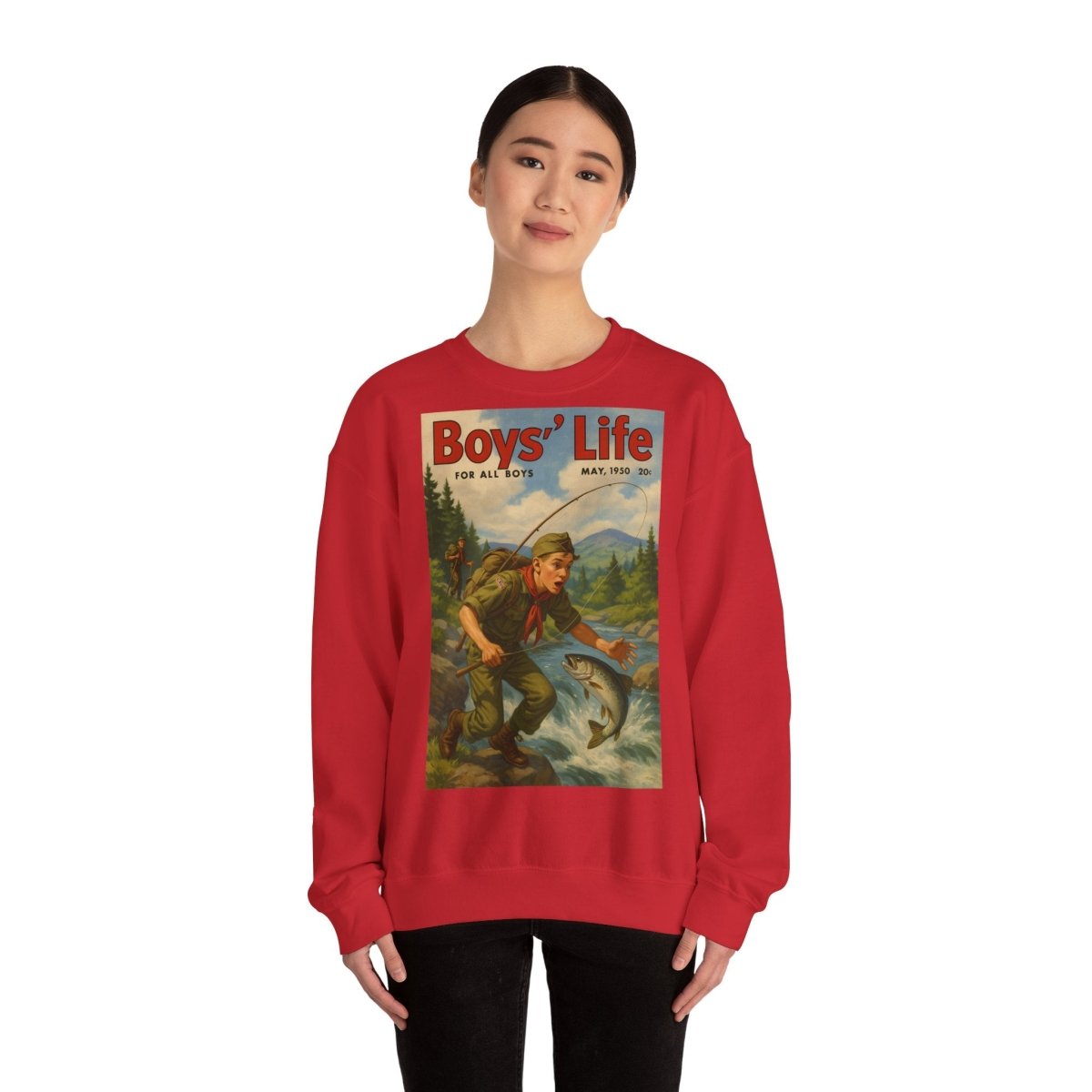 Vintage Motiv – Vintage „Boys’ Life“ Sweatshirt – Retro Pfadfinder-Motiv von 1950 | True Insights Design mit Humor