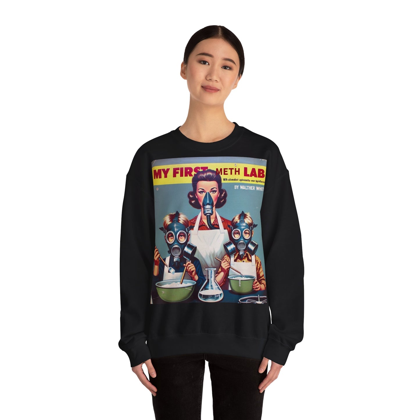Sweatshirt – My First Meth Lab Sweatshirt | Lustiger Retro Pullover mit Satire-Print | Geschenk für Breaking Bad Fans & Dark Humor Lover | True Insights Design mit Humor