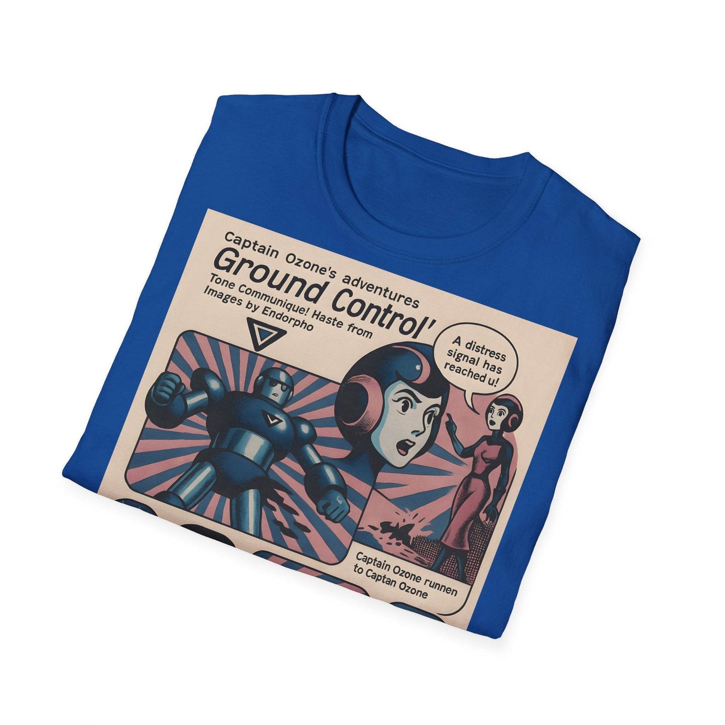 Captain Ozone T-Shirt – Retro Sci-Fi Comic Design | Ground Control Edition – Freches Satire-Design für mutige Statements | True Insights