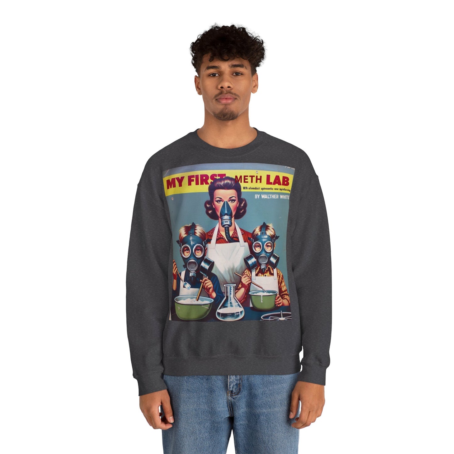 Sweatshirt – My First Meth Lab Sweatshirt | Lustiger Retro Pullover mit Satire-Print | Geschenk für Breaking Bad Fans & Dark Humor Lover | True Insights Design mit Humor