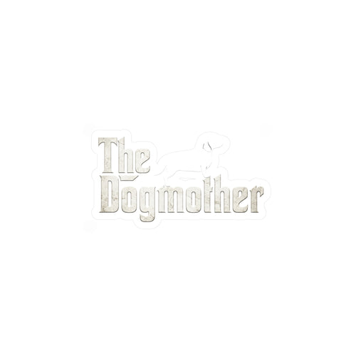 The Dogmother Sticker - Dackel Aufkleber für Hundemamas | Lustiges Geschenk Der Pate Parodie