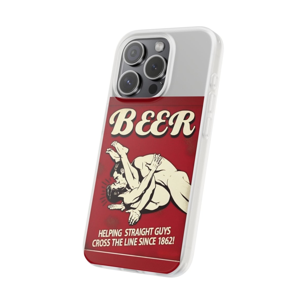 Helping Straight Guys Handyhülle – Retro Bier-Spruch als Design-Statement | Lustiges LGBTQ-Motiv-Phone Case-True Insights