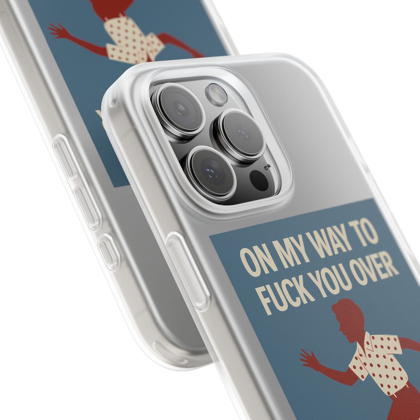 Sarkastische Handyhülle – „On my way to f*ck you over“ | Retro-Rennkind mit Punch-Phone Case-True Insights