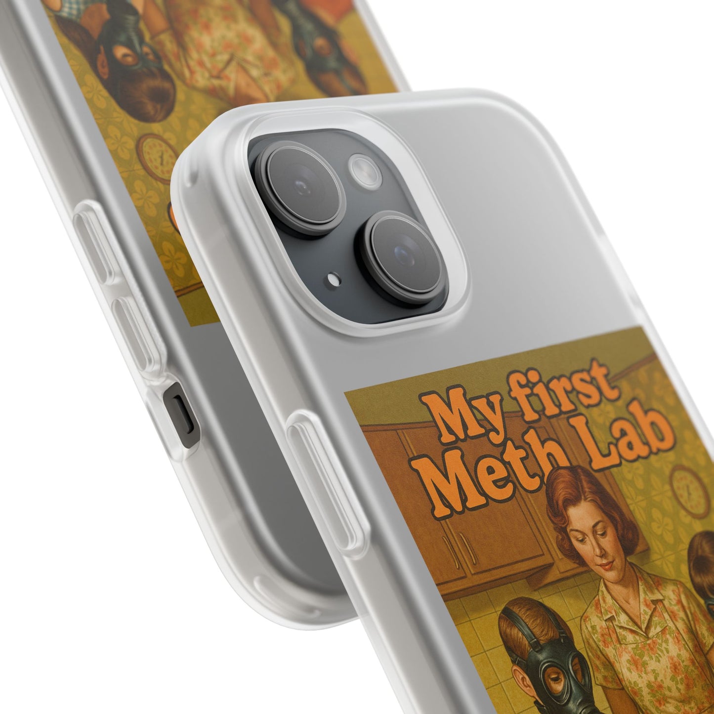 Satirisches Familienmotiv mit Chemie-Charme – stoßfest, kabellos ladbar & herrlich provokant.-Phone Case-True Insights