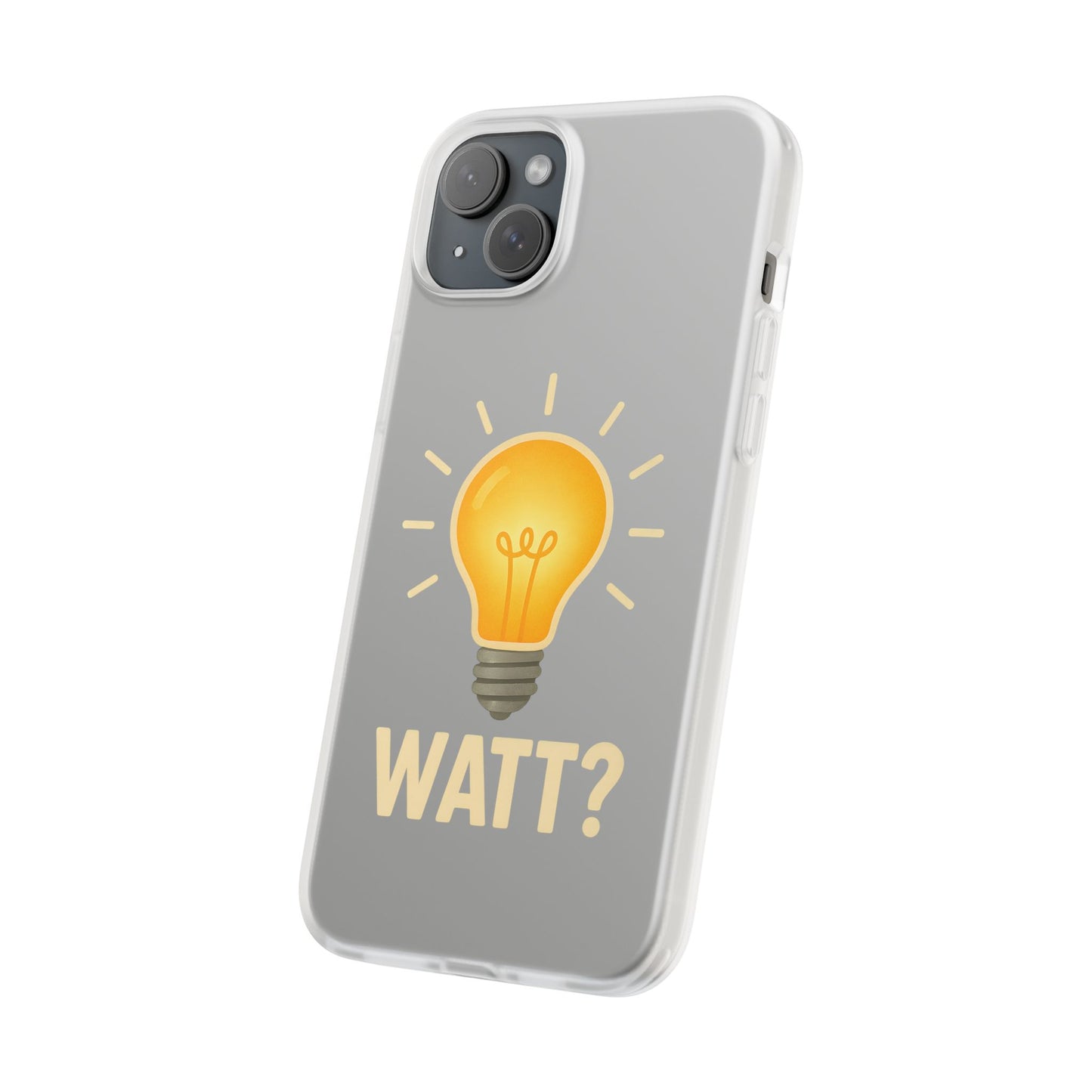 WATT? Handyhülle mit Glühbirnen-Motiv | Lustiger Schutz für Technik-Nerds & Elektrotypen-Phone Case-True Insights