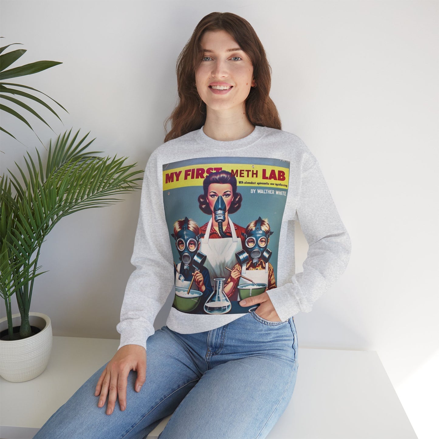 Sweatshirt – My First Meth Lab Sweatshirt | Lustiger Retro Pullover mit Satire-Print | Geschenk für Breaking Bad Fans & Dark Humor Lover | True Insights Design mit Humor