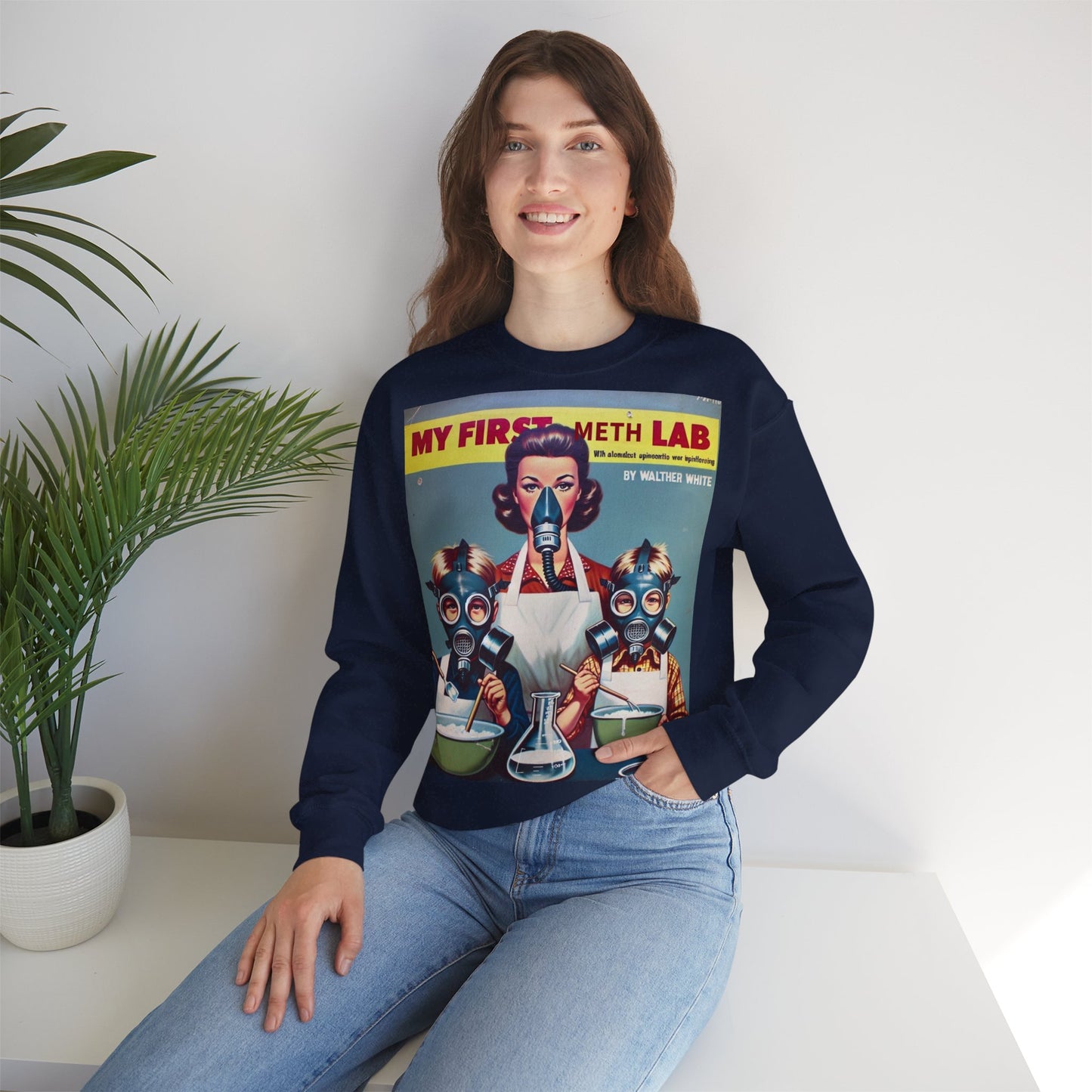 Sweatshirt – My First Meth Lab Sweatshirt | Lustiger Retro Pullover mit Satire-Print | Geschenk für Breaking Bad Fans & Dark Humor Lover | True Insights Design mit Humor