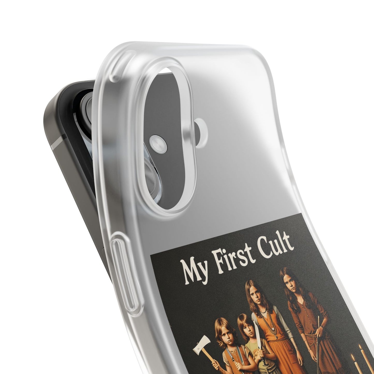 My First Cult – Dark-Aesthetic Handyhülle mit satirischem Kinderkult-Motiv-Phone Case-True Insights