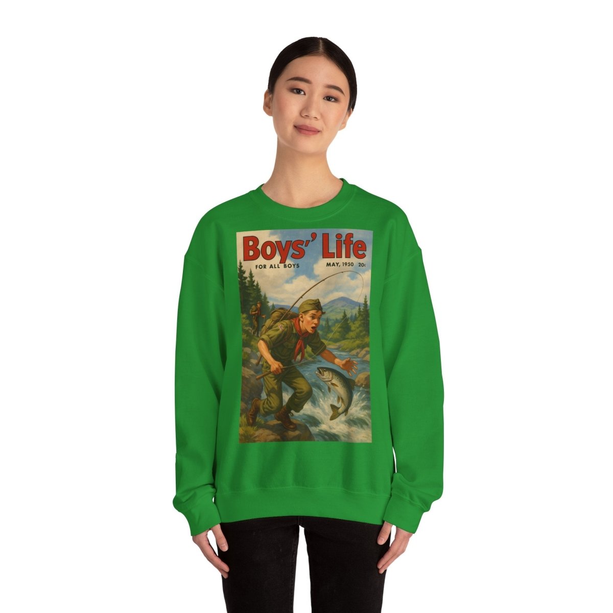 Vintage Motiv – Vintage „Boys’ Life“ Sweatshirt – Retro Pfadfinder-Motiv von 1950 | True Insights Design mit Humor
