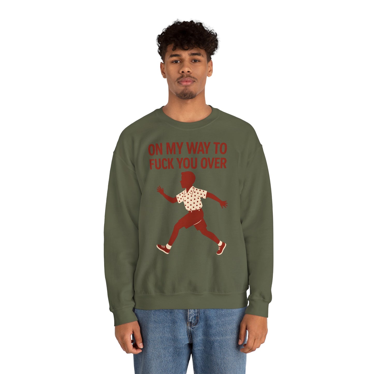 Sweatshirt – I Come to F*** You Over Sweatshirt – Provokantes Statement mit Humor | True Insights Design mit Humor