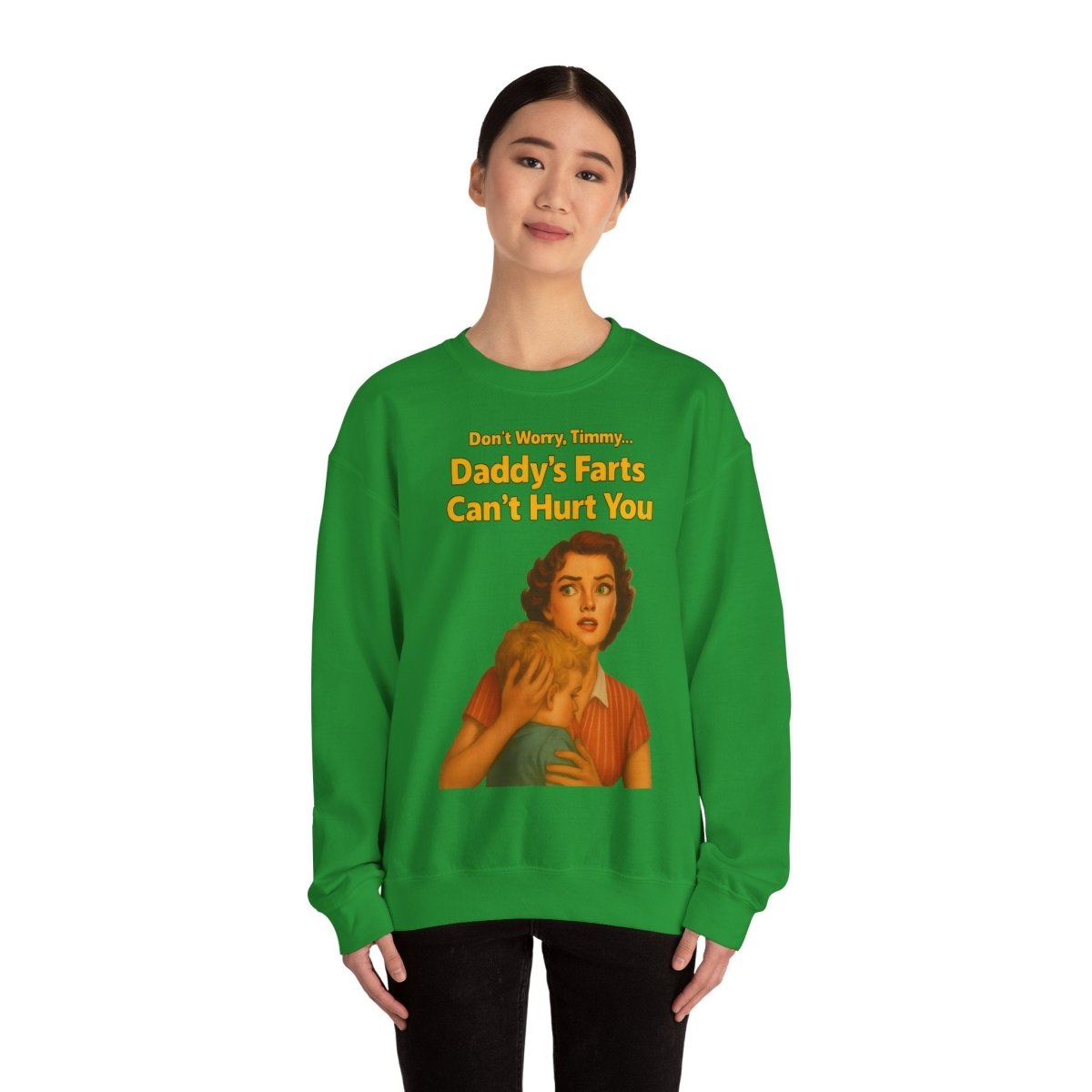 Sweatshirt – Daddy’s Farts – Satirisches Retro-Sweatshirt mit schwarzem Humor | True Insights Design mit Humor