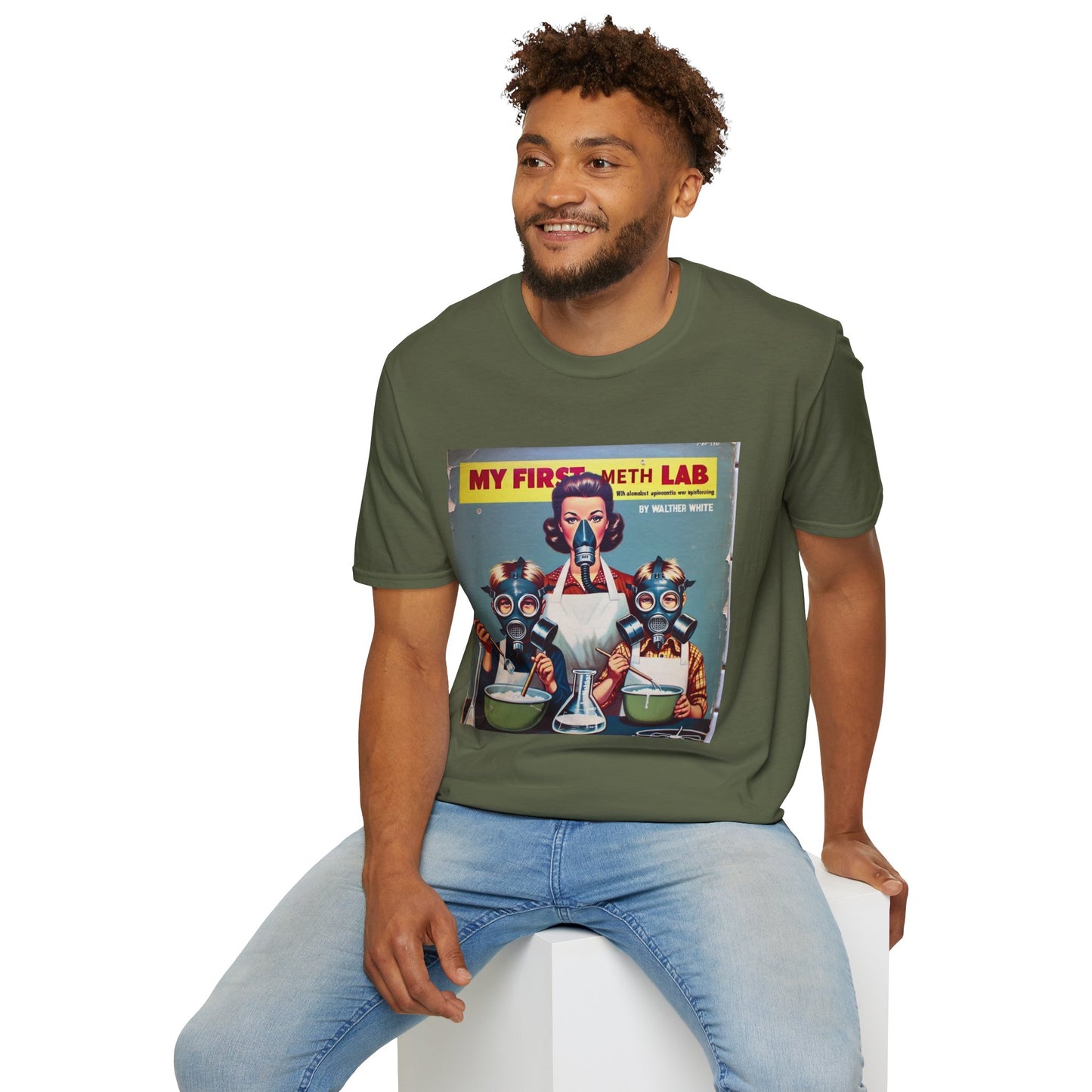 Retro My First Meth Lab T-Shirt - Front Style – Freches Satire-Design für mutige Statements | True Insights