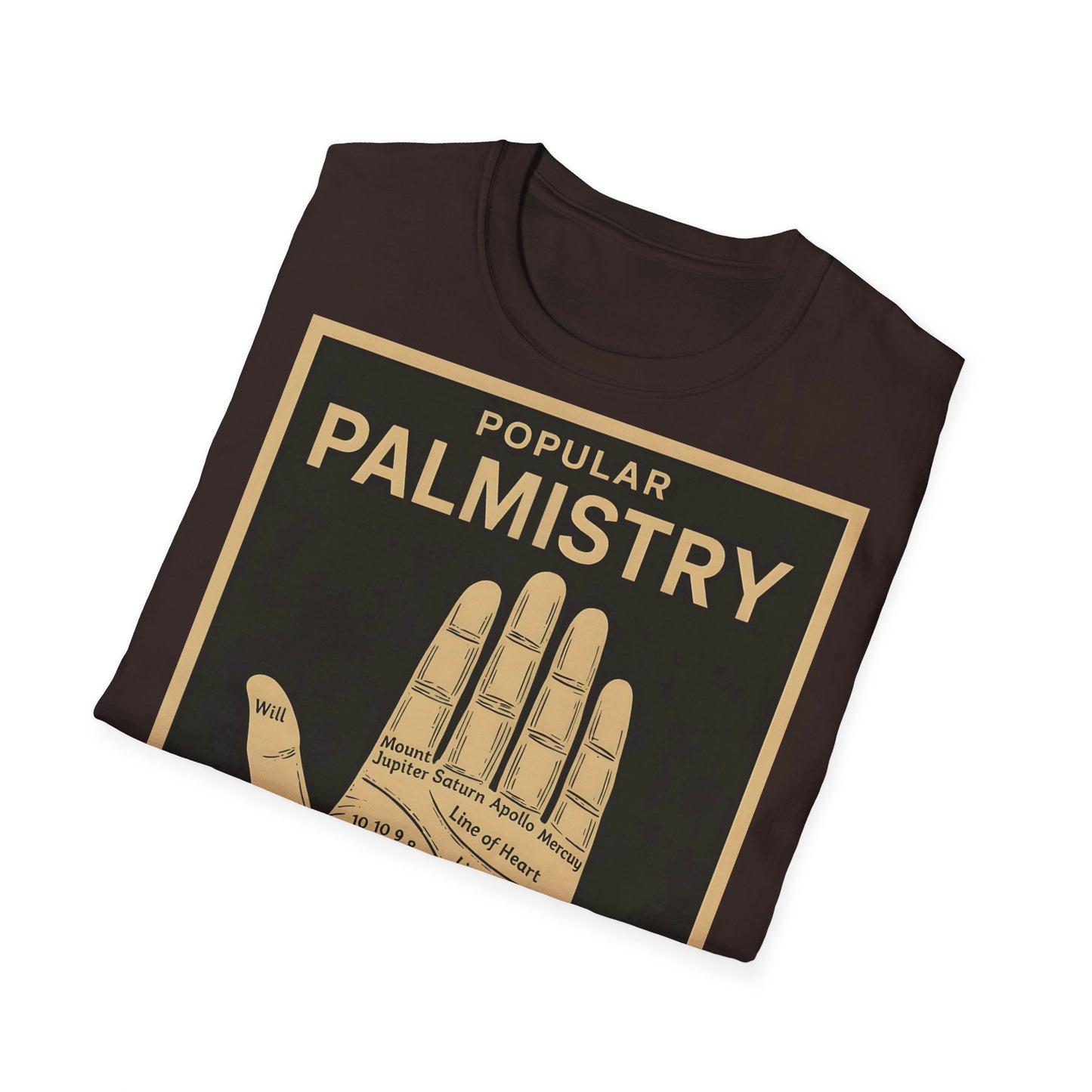 Palmistry T-Shirt – Vintage-Handlinien-Motiv | Esoterik trifft Design – Freches Satire-Design für mutige Statements | True Insights