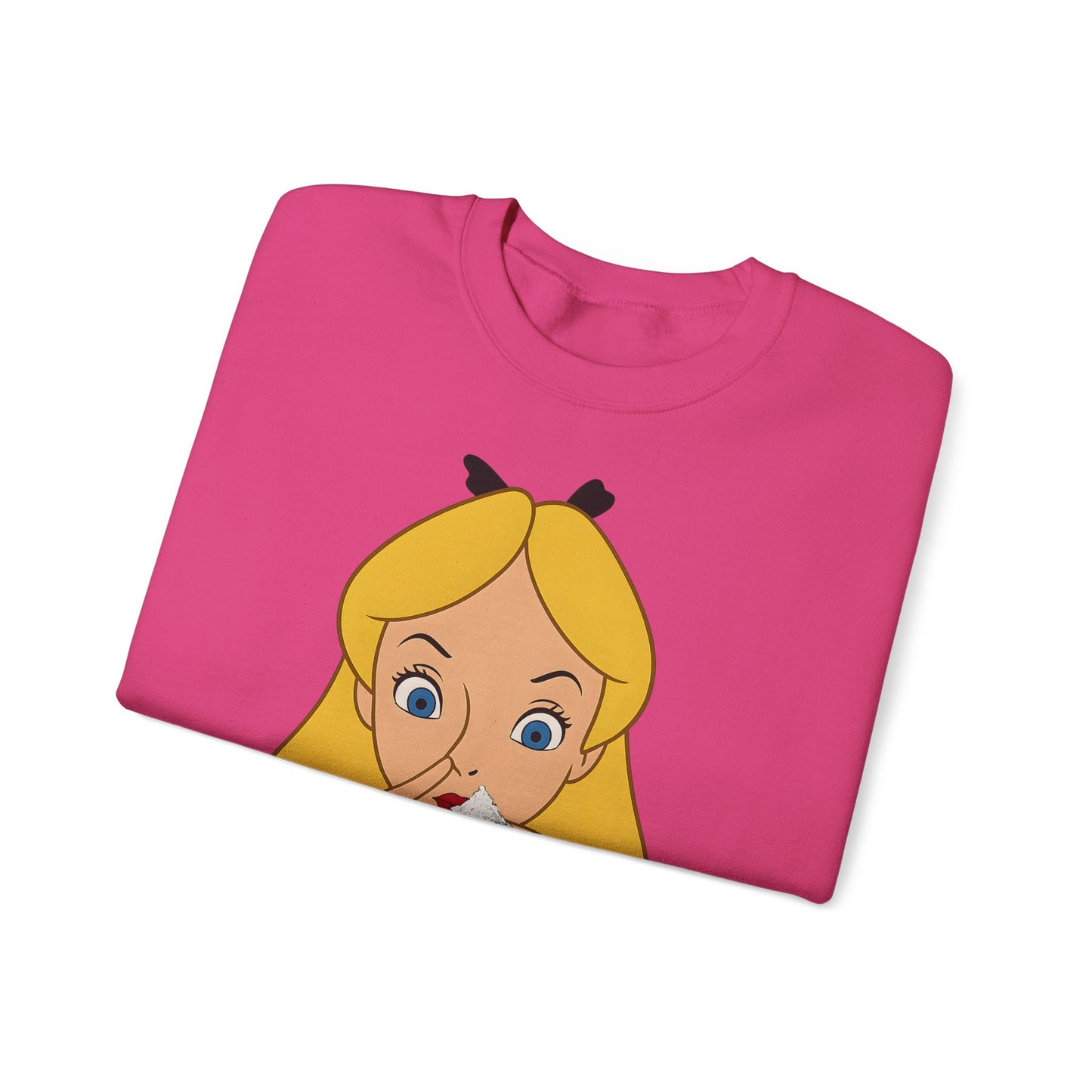 Sweatshirt – Satire Sweatshirt – "Alice im Rausch" Pop-Art Design | True Insights Design mit Humor