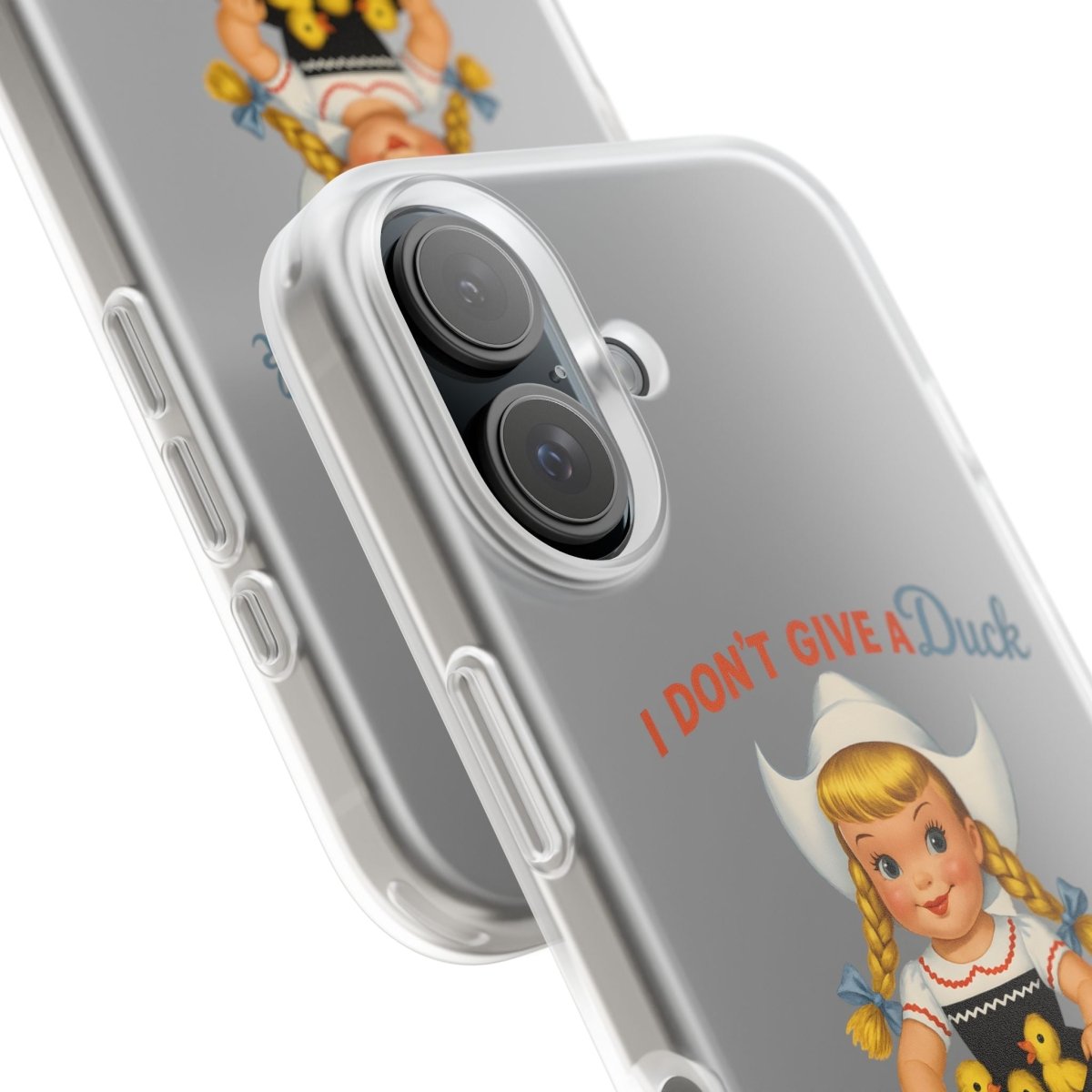 I Don’t Give a Duck – Handyhülle mit flauschiger Gleichgültigkeit-Phone Case-True Insights