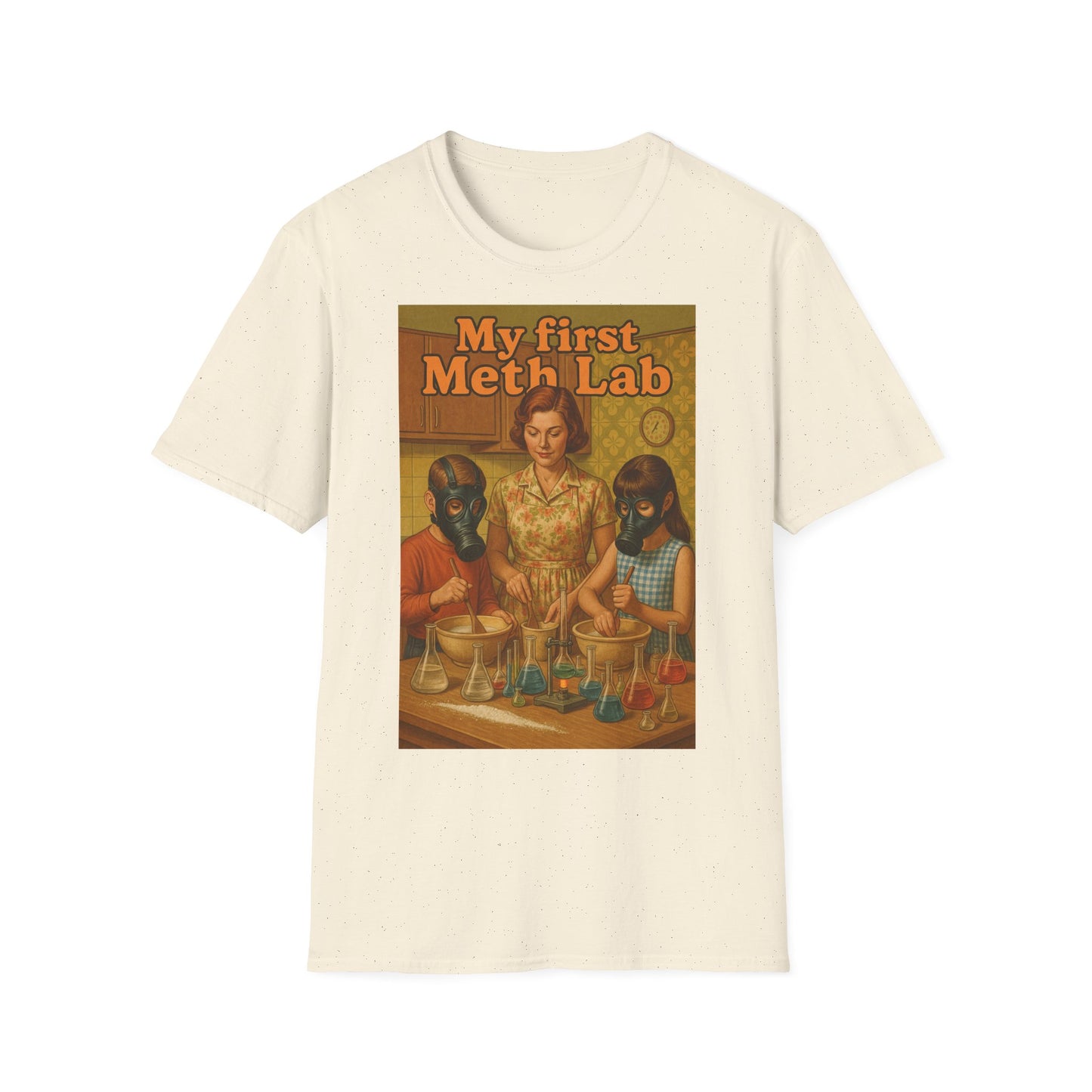 Retro My First Meth Lab T-Shirt - Family Cooking – Freches Satire-Design für mutige Statements | True Insights