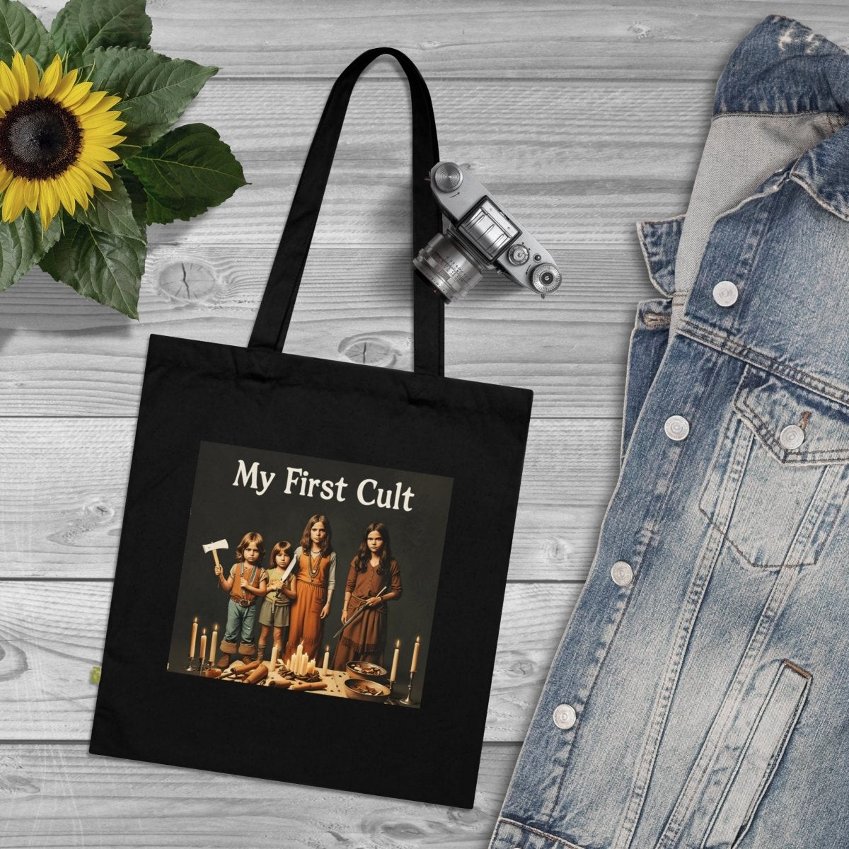 My First Cult – Satirischer Stoffbeutel im Retro-Kult-Look-Bags-True Insights