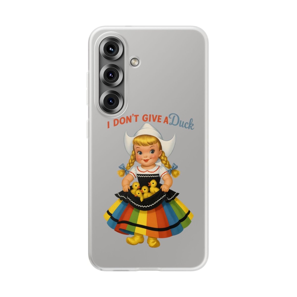 I Don’t Give a Duck – Handyhülle mit flauschiger Gleichgültigkeit-Phone Case-True Insights