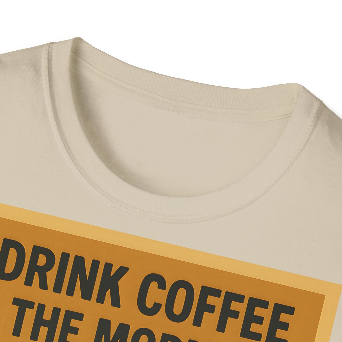 “I drink coffee in the morning because c****** is illegal.” - The retro morning drama on your shirt! – Freches Satire-Design für mutige Statements | True Insights