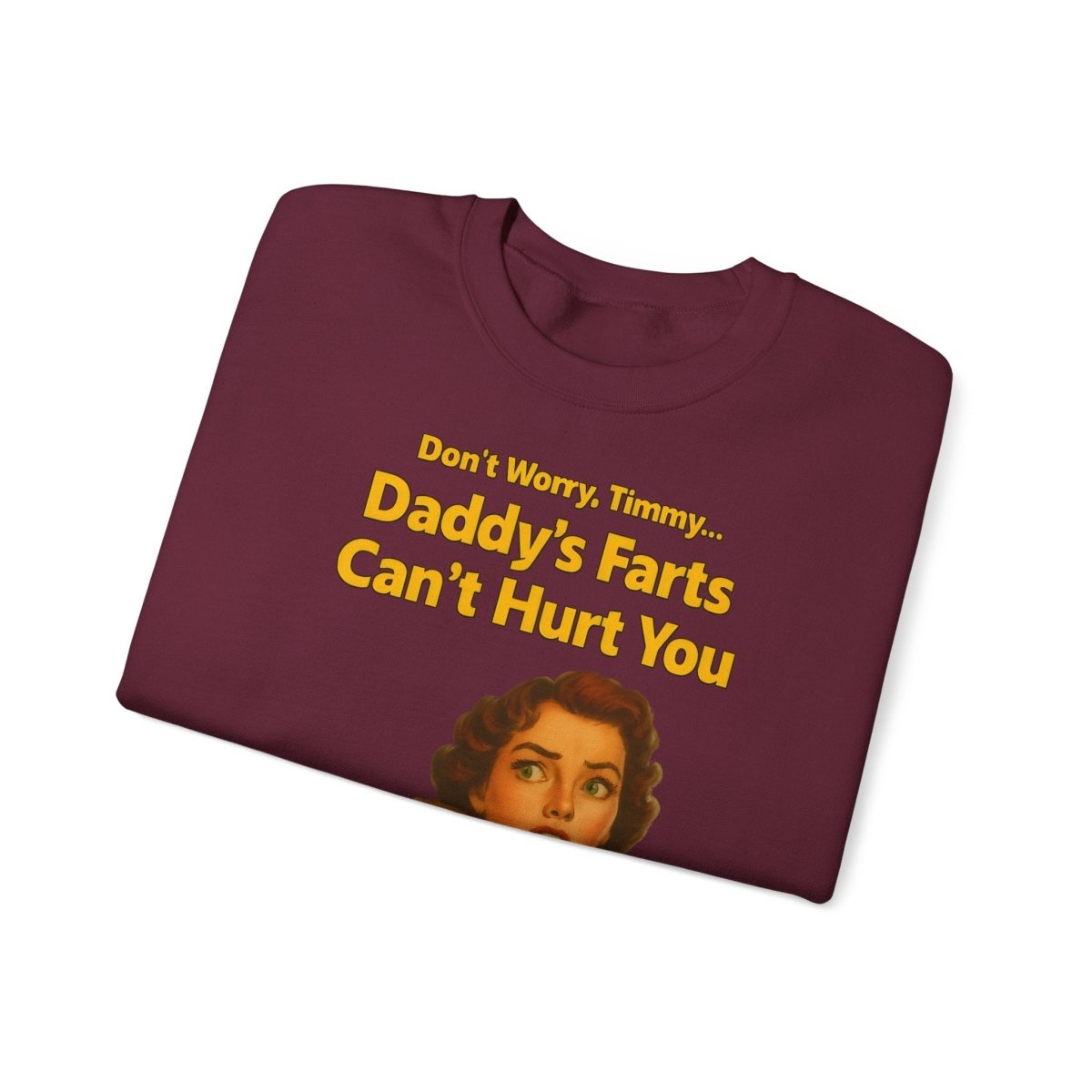 Sweatshirt – Daddy’s Farts – Satirisches Retro-Sweatshirt mit schwarzem Humor | True Insights Design mit Humor
