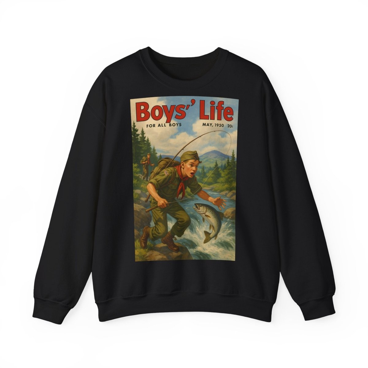 Vintage Motiv – Vintage „Boys’ Life“ Sweatshirt – Retro Pfadfinder-Motiv von 1950 | True Insights Design mit Humor