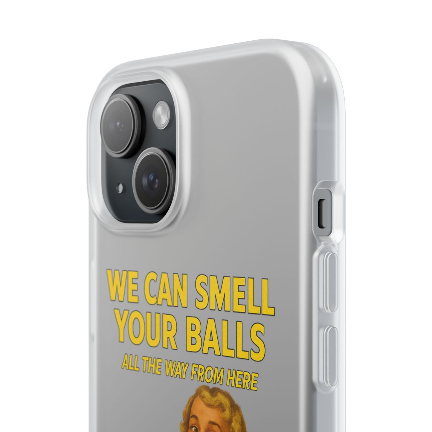 Unauffällig war gestern: Diese Handyhülle riecht den Wahnsinn – Vintage-Design trifft schwarzen Humor.-Phone Case-True Insights