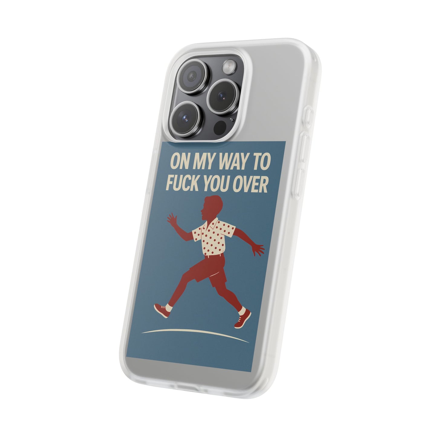 Sarkastische Handyhülle – „On my way to f*ck you over“ | Retro-Rennkind mit Punch-Phone Case-True Insights