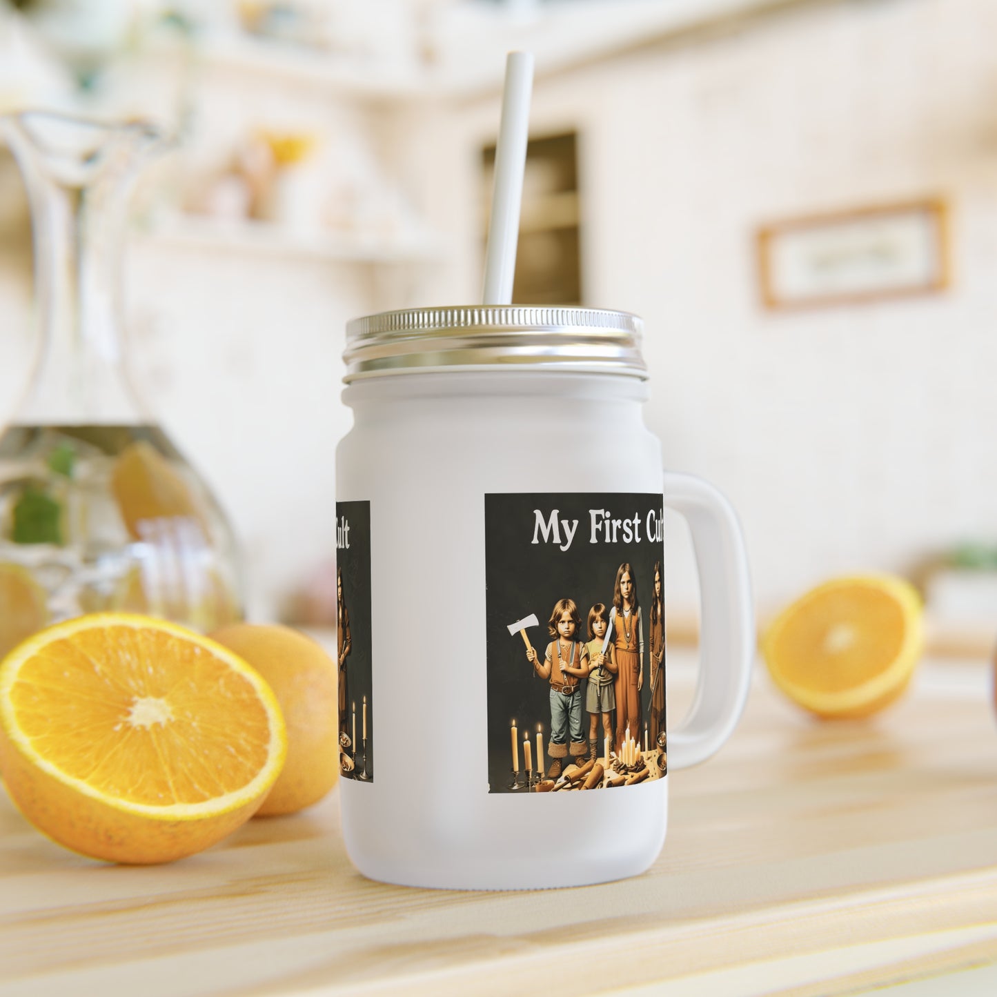 My First Cult – Jar Mug mit düsterem Retro-Kult-Design-Mug-True Insights