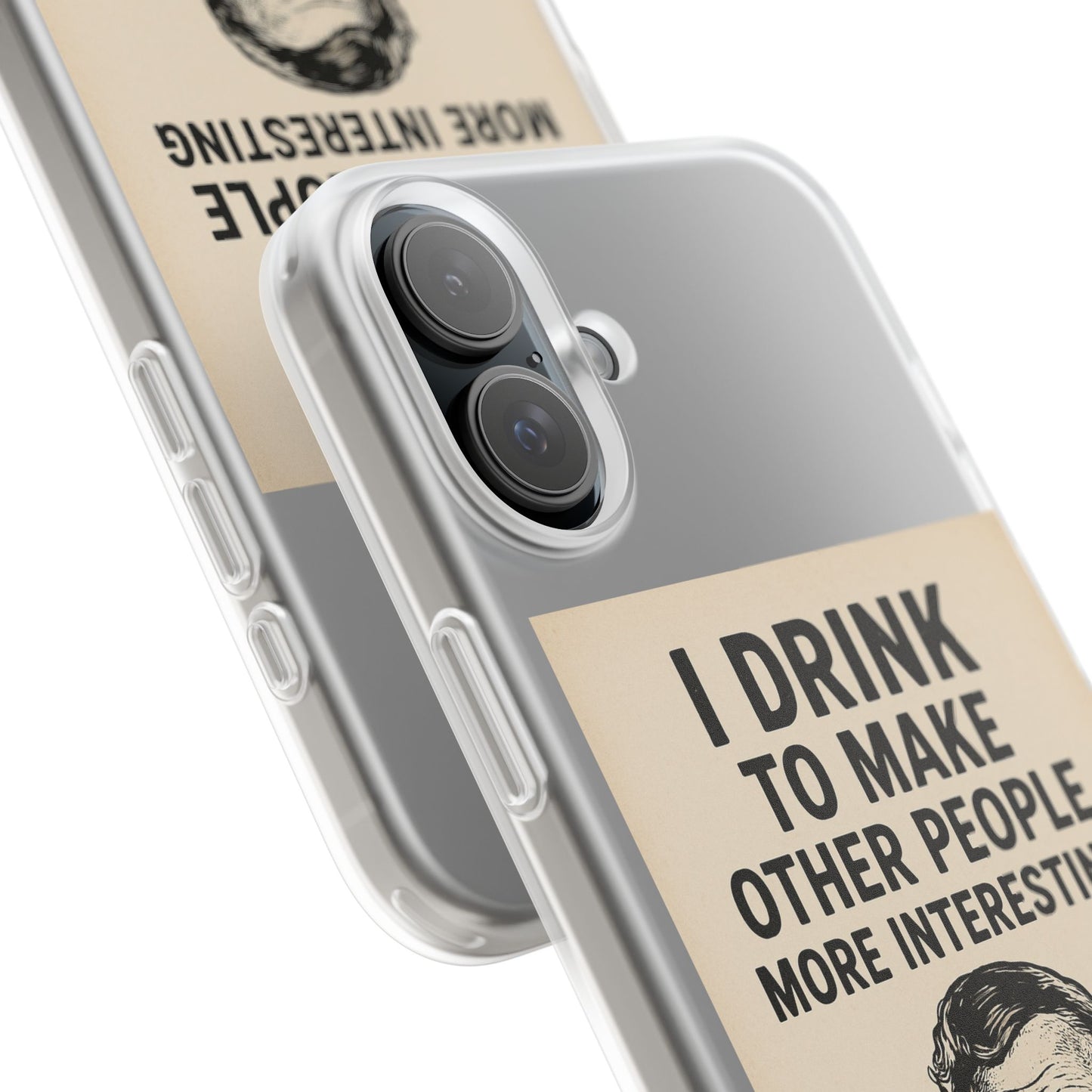 Hemingway – „I Drink To Make Other People More Interesting“-Phone Case-True Insights
