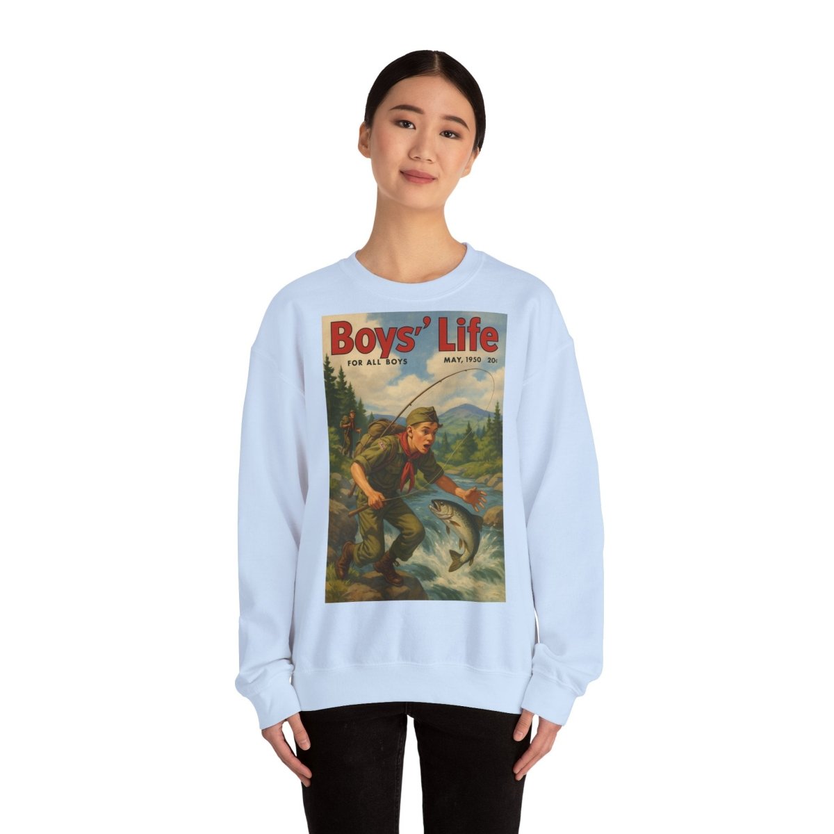 Vintage Motiv – Vintage „Boys’ Life“ Sweatshirt – Retro Pfadfinder-Motiv von 1950 | True Insights Design mit Humor