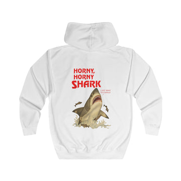 Horny, Horny Shark Zip-Hoodie – Provocerend haaienmotief – I Just Want to Cuddle