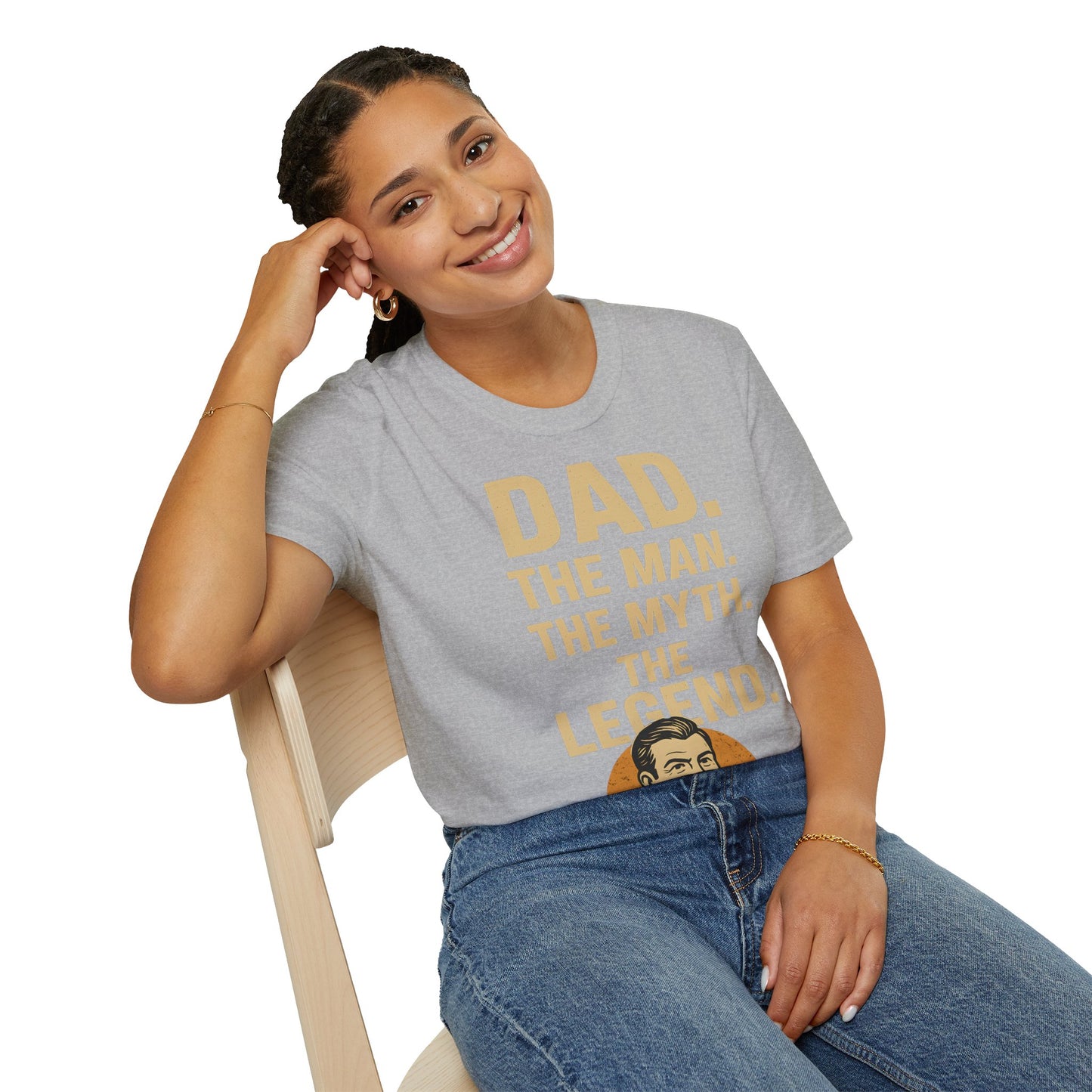 Father's Day T-Shirt - "Dad. The man. The myth. The legend." – Freches Satire-Design für mutige Statements | True Insights