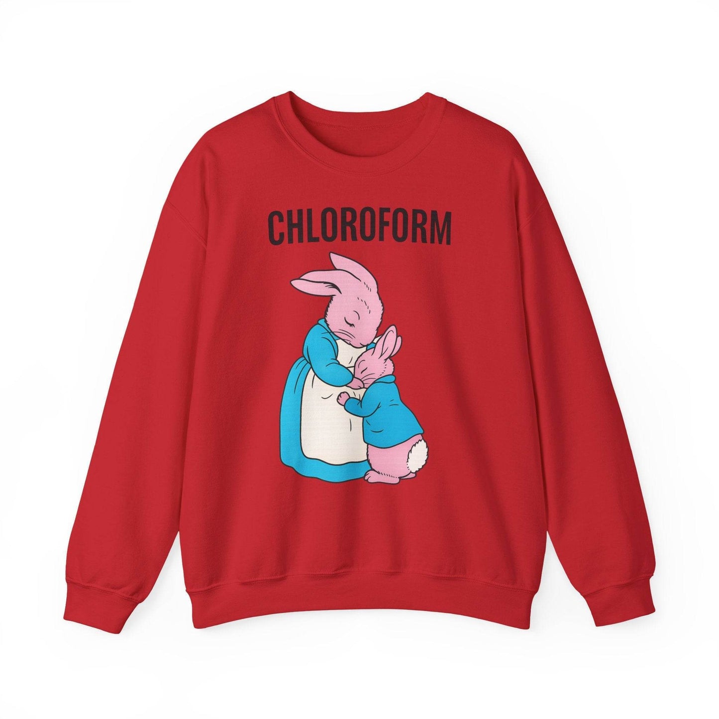 „CHLOROFORM“ – Retro-Sweatshirt mit Hasen und bösem Twist - True Insights