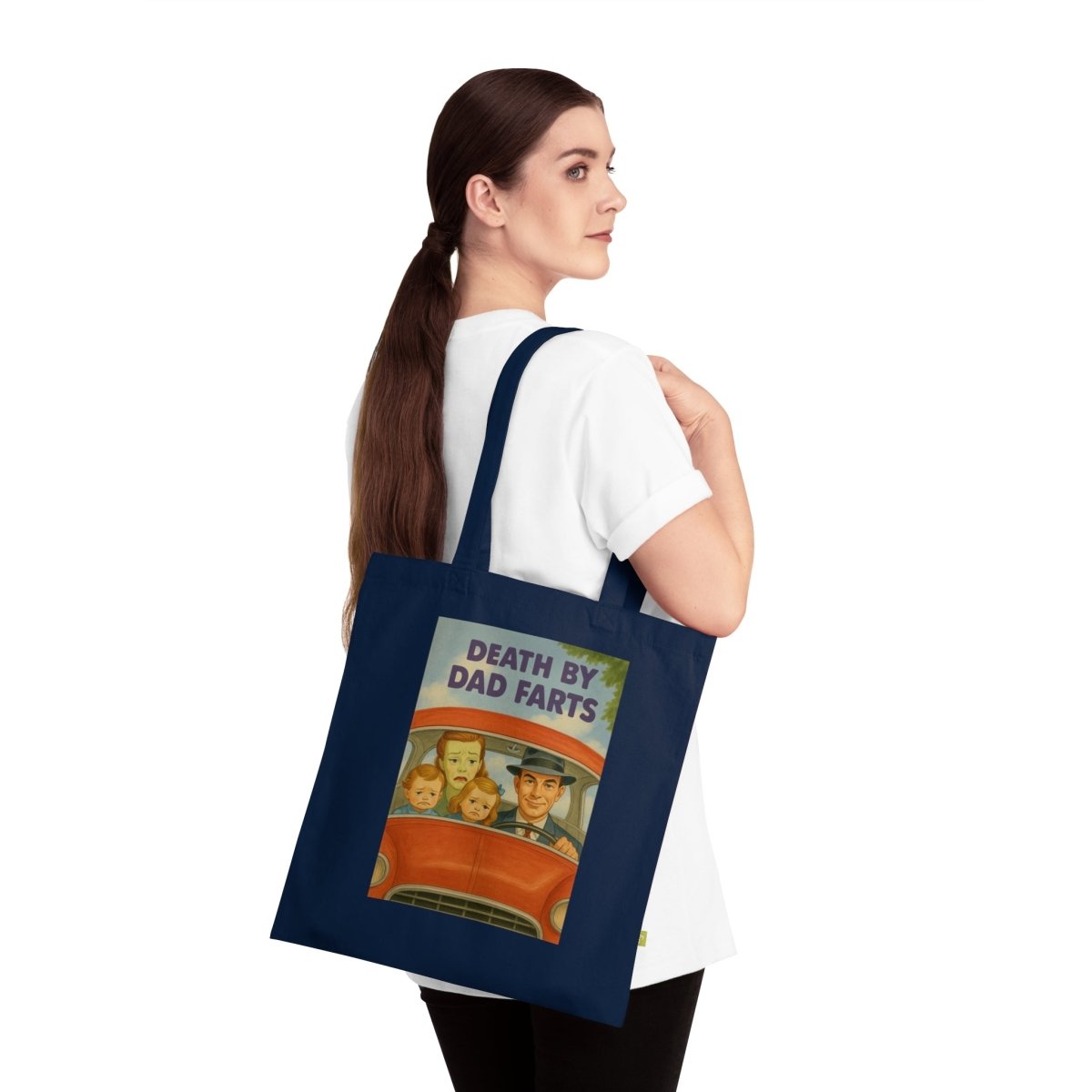 Death by Dad Farts – Satirischer Stoffbeutel mit Retro-Familienchaos-Bags-True Insights