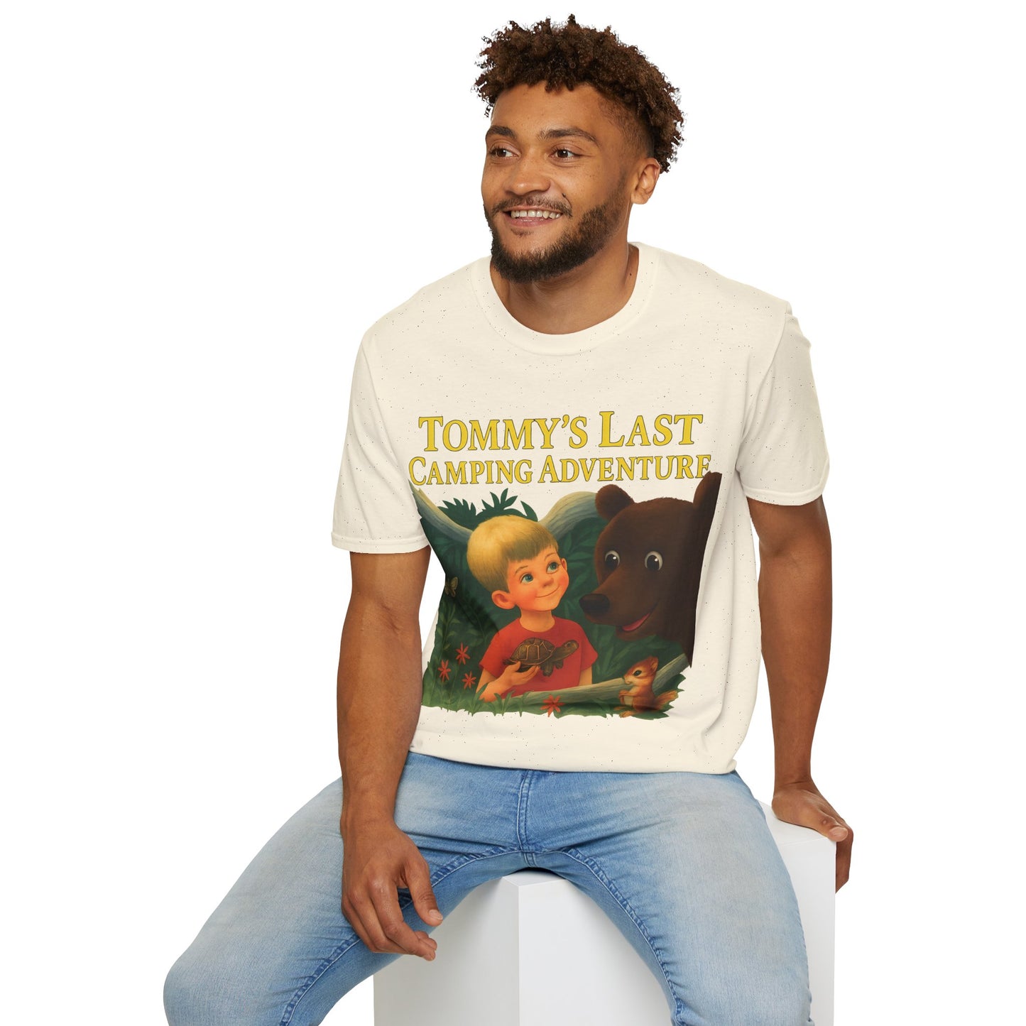 Tommy’s Last Camping Adventure – süß trifft seltsam. – Freches Satire-Design für mutige Statements | True Insights