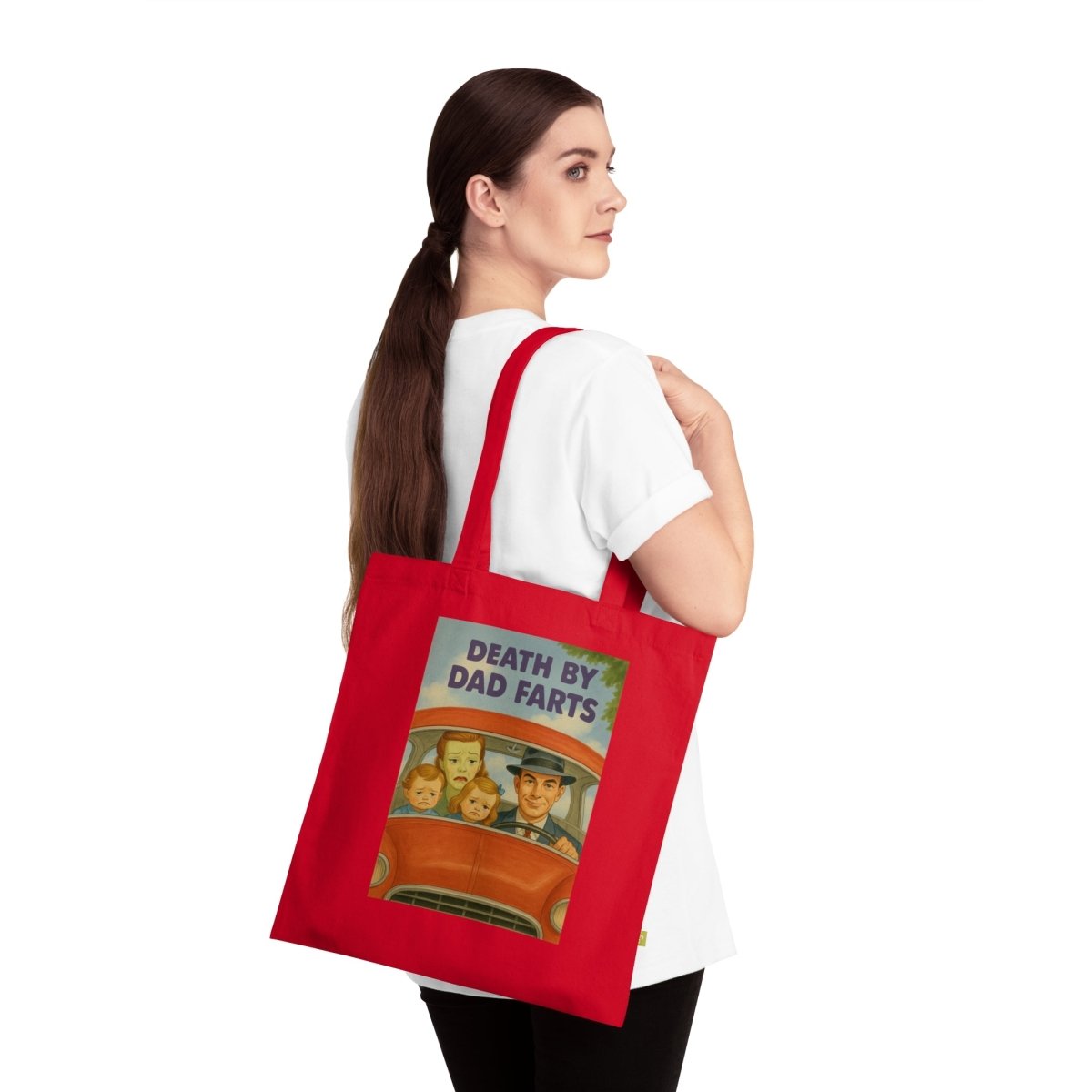 Death by Dad Farts – Satirischer Stoffbeutel mit Retro-Familienchaos-Bags-True Insights