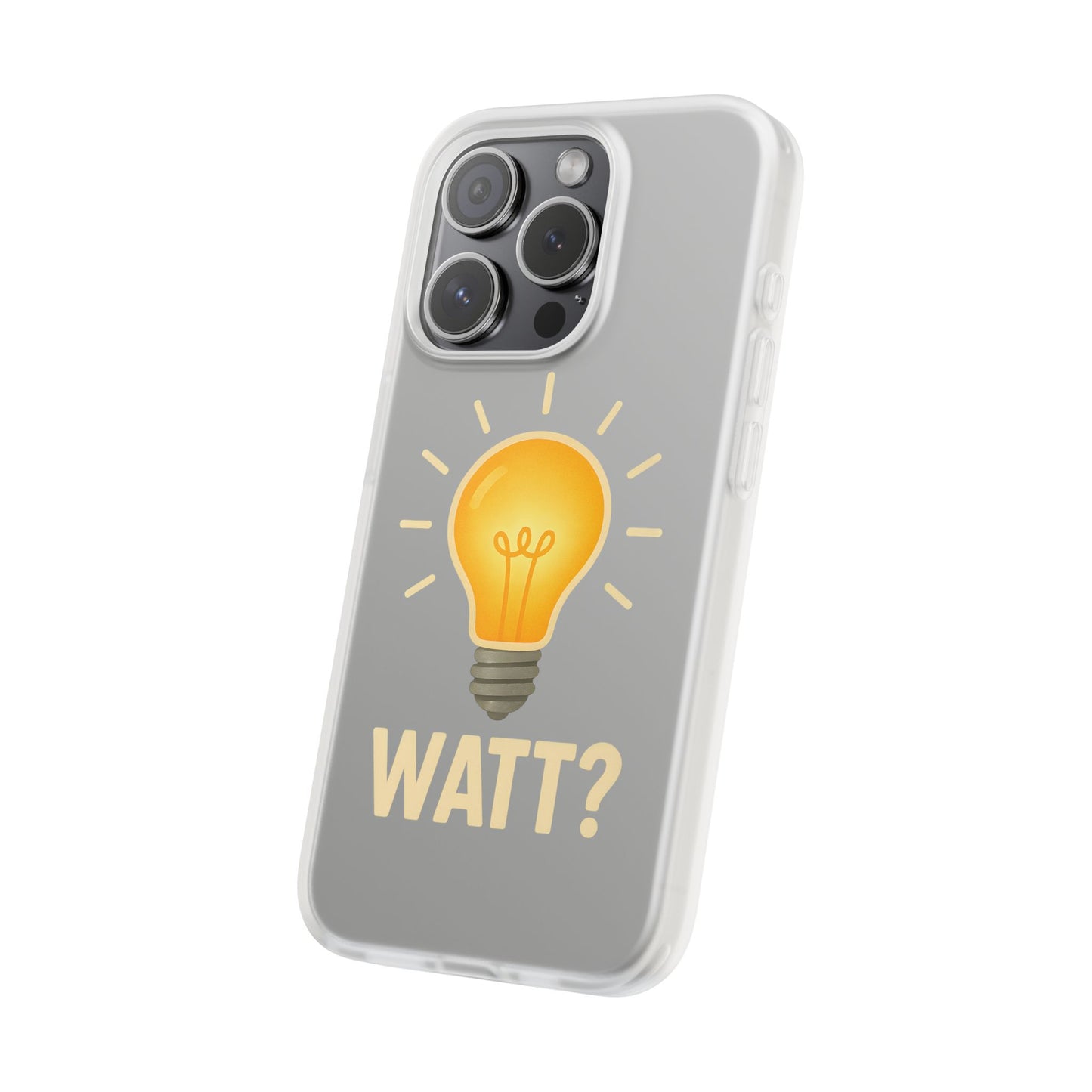 WATT? Handyhülle mit Glühbirnen-Motiv | Lustiger Schutz für Technik-Nerds & Elektrotypen-Phone Case-True Insights