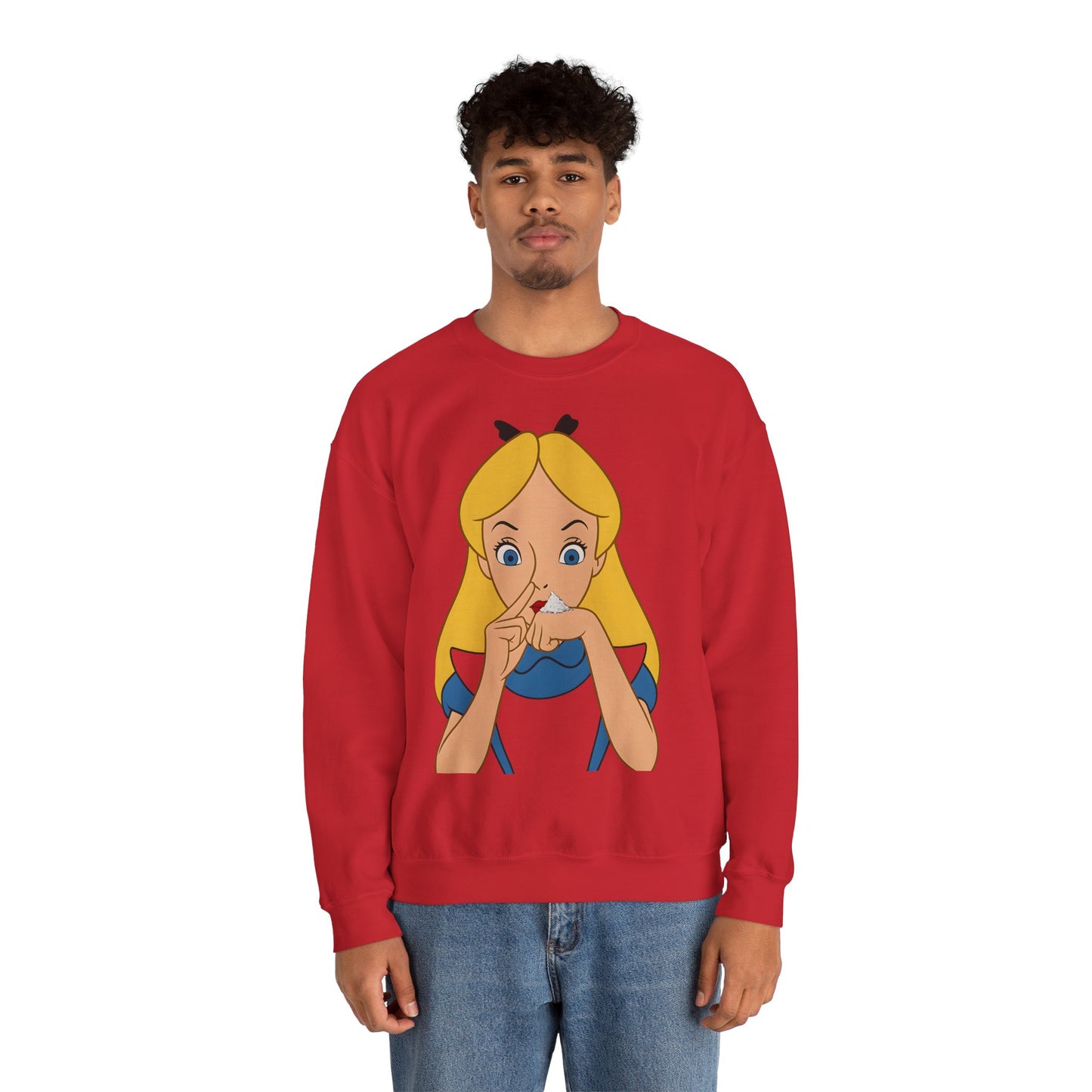 Sweatshirt – Satire Sweatshirt – "Alice im Rausch" Pop-Art Design | True Insights Design mit Humor