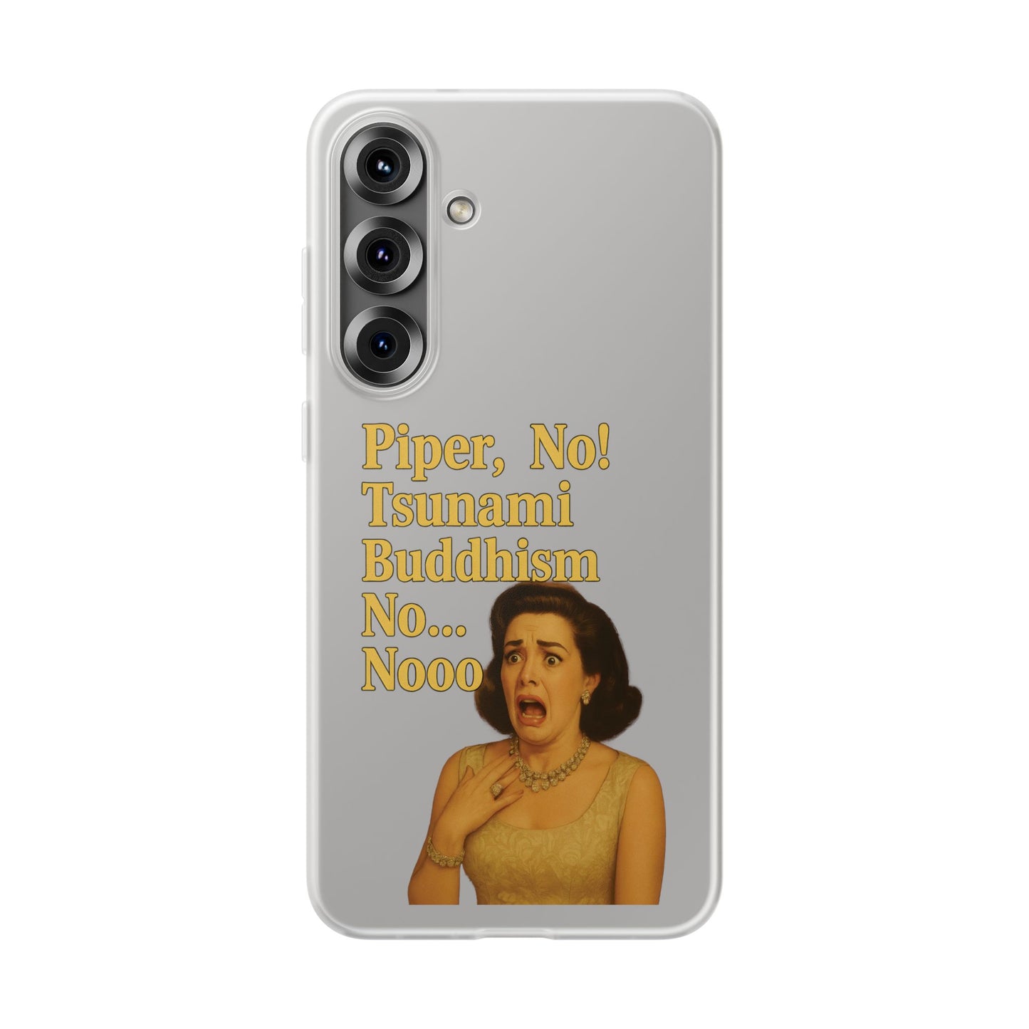 Retro-Drama Handyhülle – „Piper, No! Tsunami Buddhism Nooo“-Phone Case-True Insights