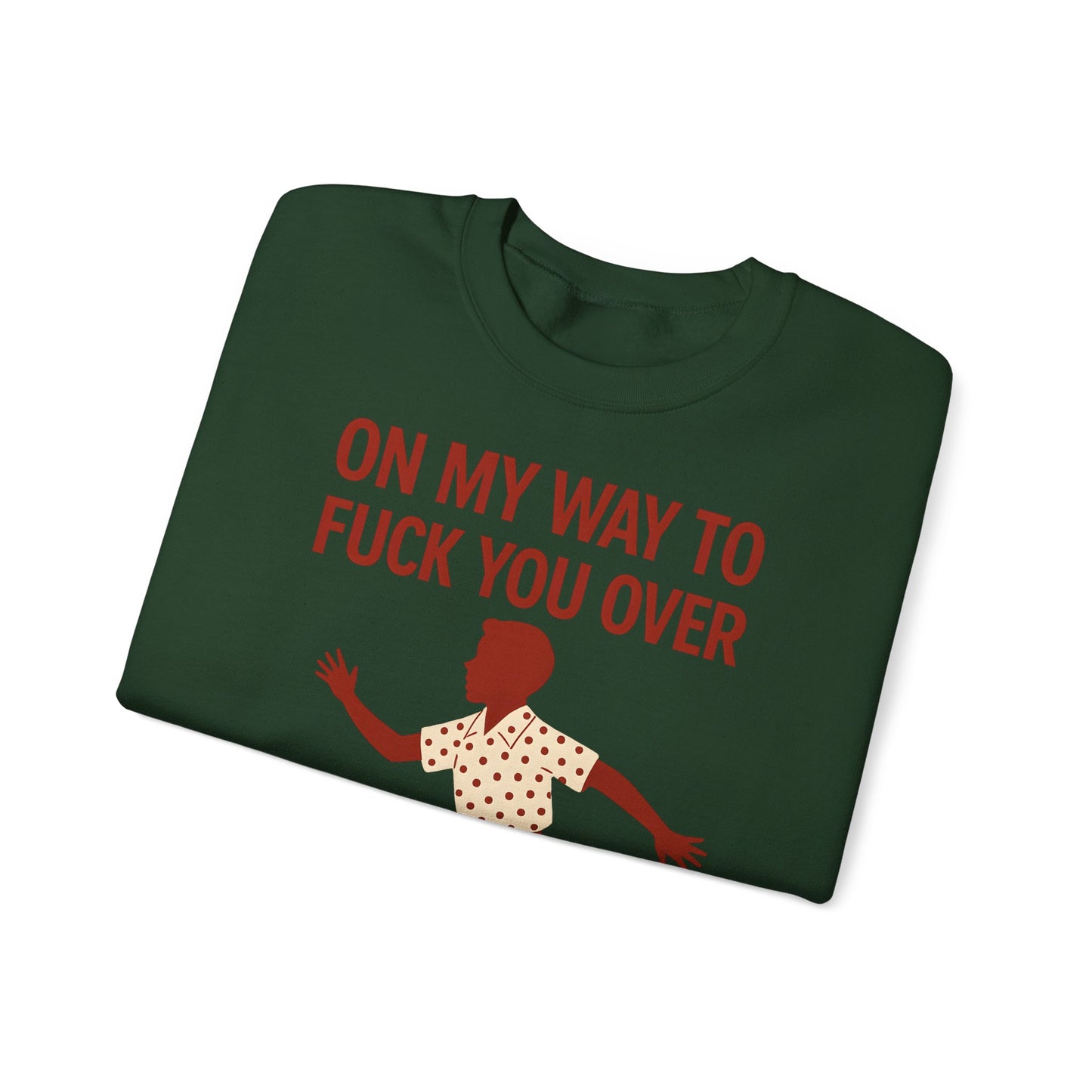 Sweatshirt – I Come to F*** You Over Sweatshirt – Provokantes Statement mit Humor | True Insights Design mit Humor