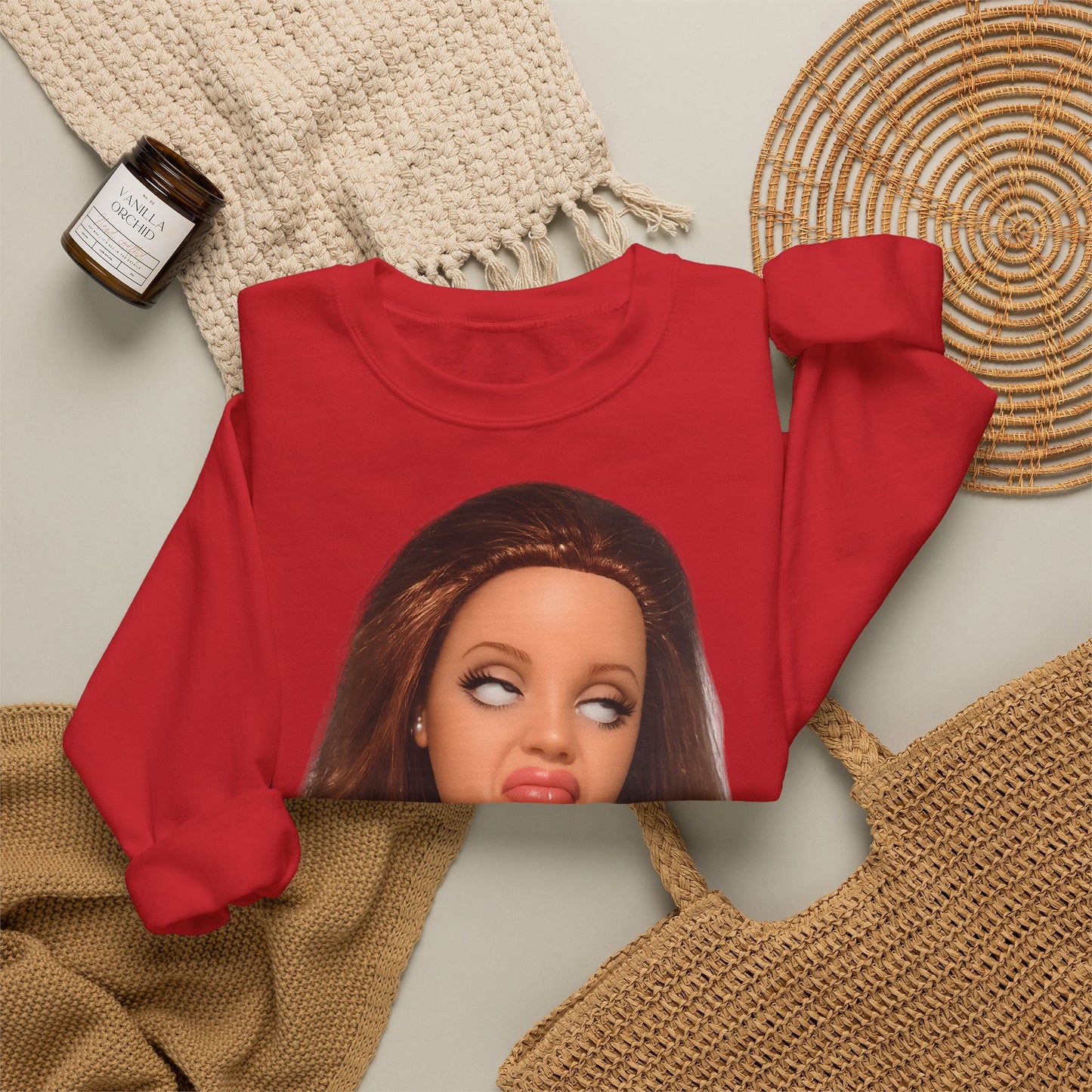 Lustiges Puppen-Gesicht T-Shirt | Genervter Blick Meme Shirt | Ironisches Statement Geschenk für Frauen