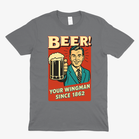 Beer! – Dein Wingman seit 1862 | Retro T-Shirt & Sweatshirt – Freches Satire-Design für mutige Statements | True Insights